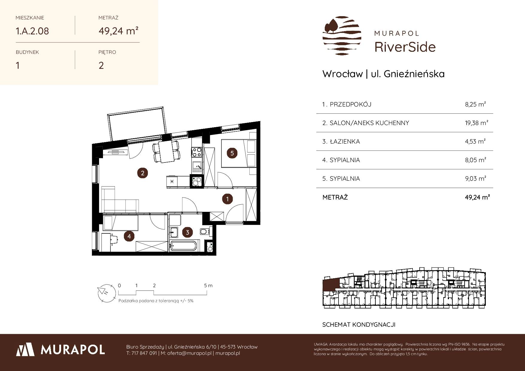 Murapol RiverSide – inwestycja Murapol - lokal 1.A.2.08, budynek A