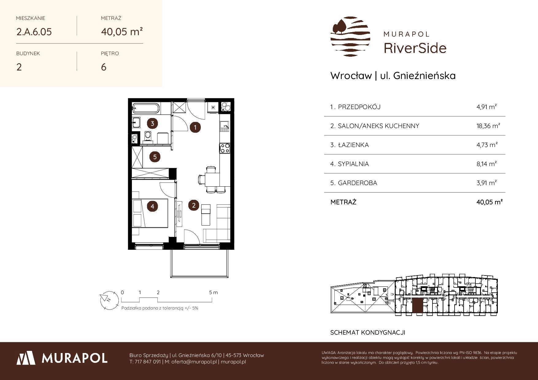 Murapol RiverSide – inwestycja Murapol - lokal 2.A.6.05, budynek A