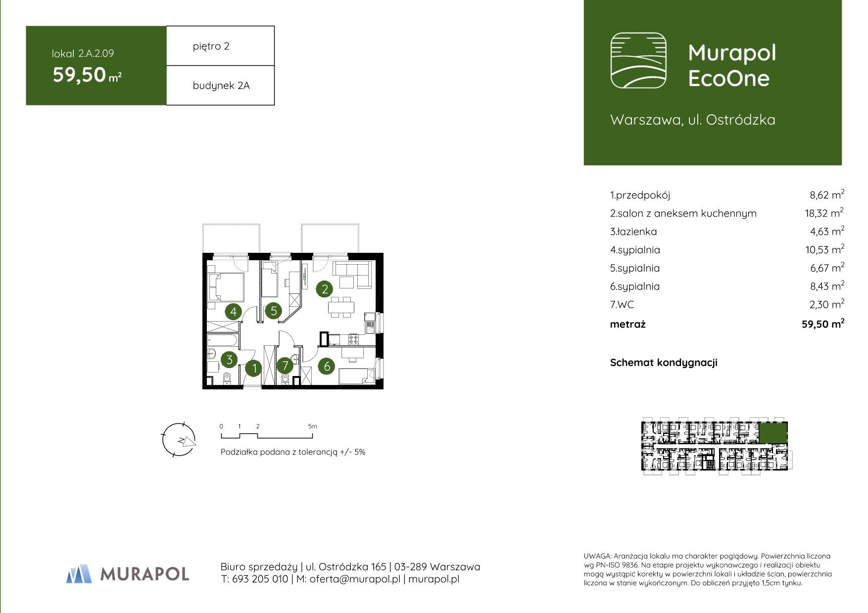 Murapol EcoOne – inwestycja Murapol - lokal 2.A.2.09, budynek A
