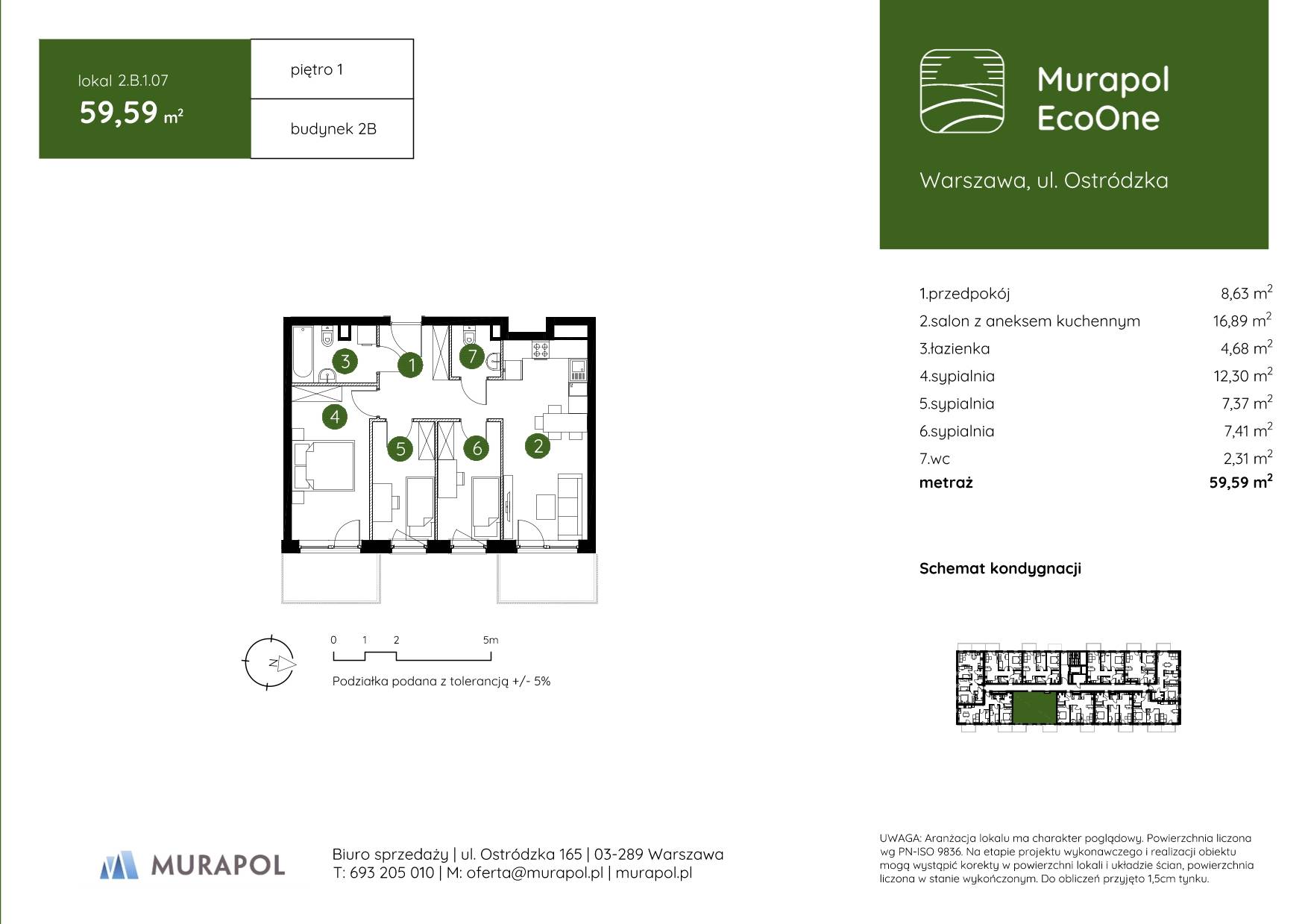 Murapol EcoOne – inwestycja Murapol - lokal 2.B.1.07, budynek B