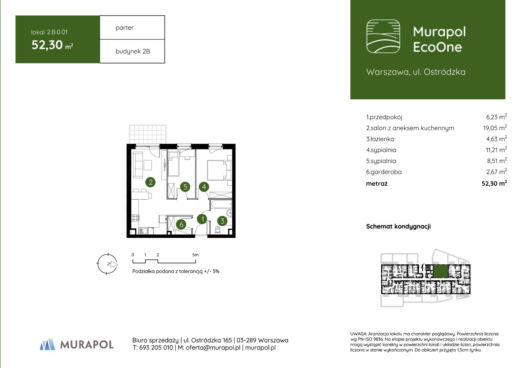 Murapol EcoOne – inwestycja Murapol - lokal 2.B.0.01, budynek B