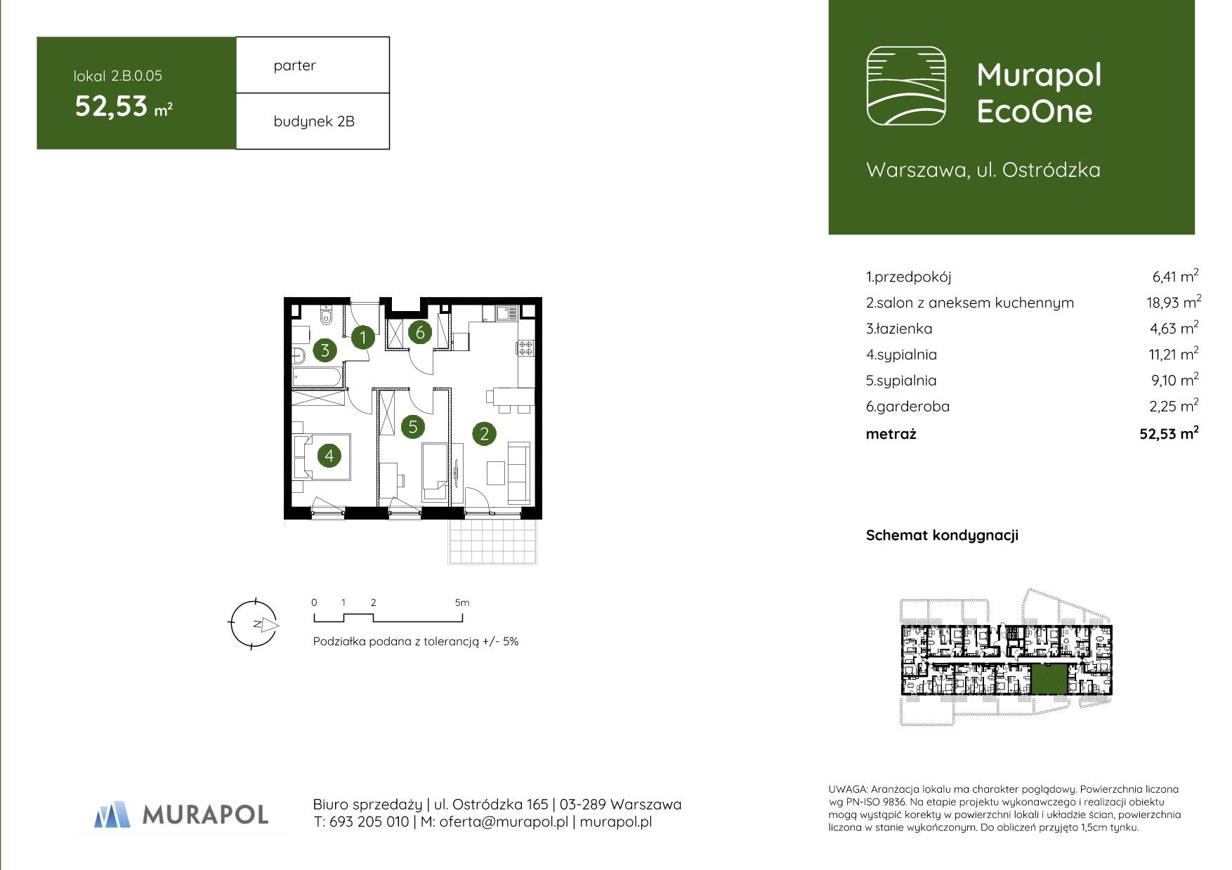 Murapol EcoOne – inwestycja Murapol - lokal 2.B.0.05, budynek B