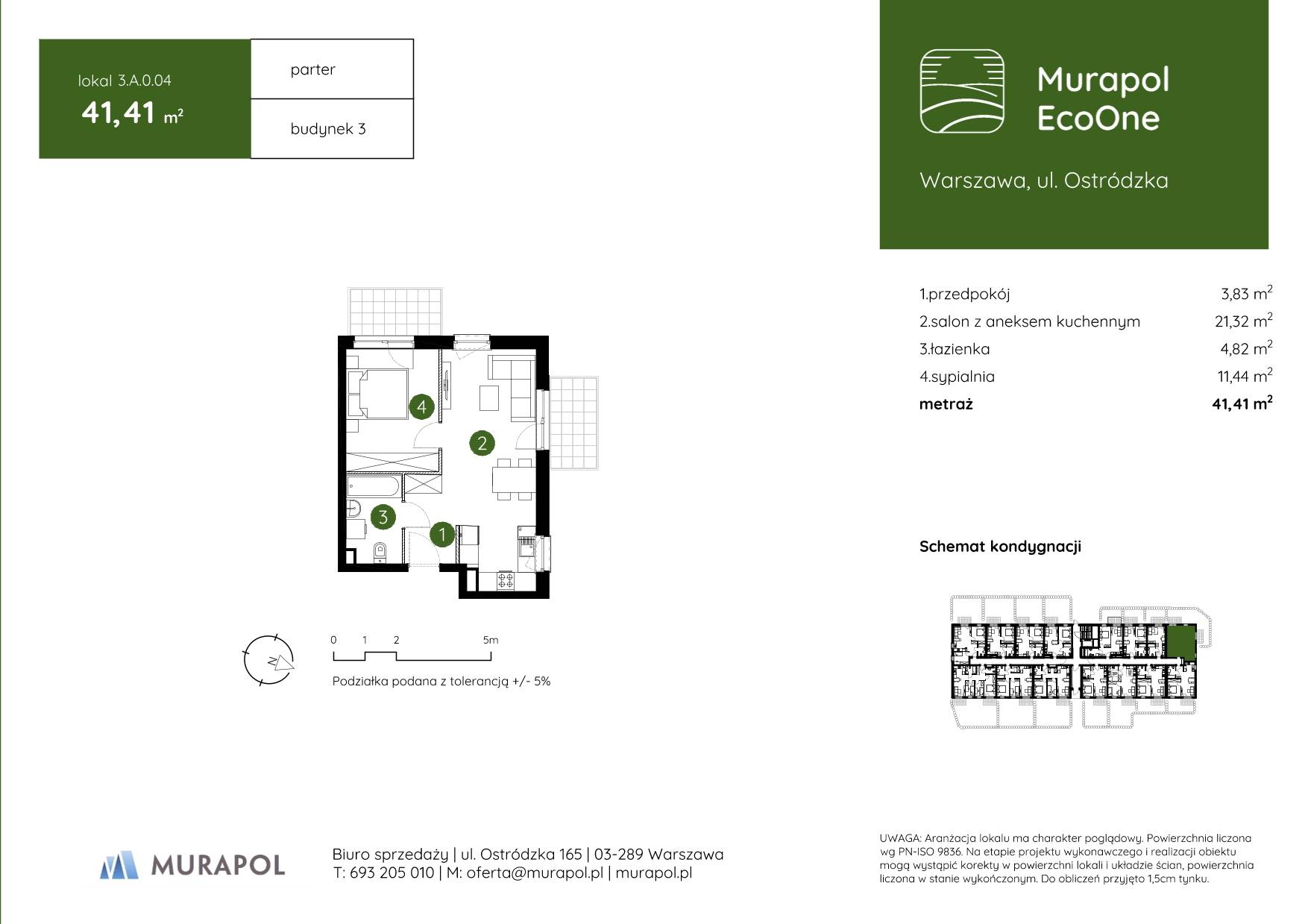 Murapol EcoOne – inwestycja Murapol - lokal 3.A.0.04, budynek A