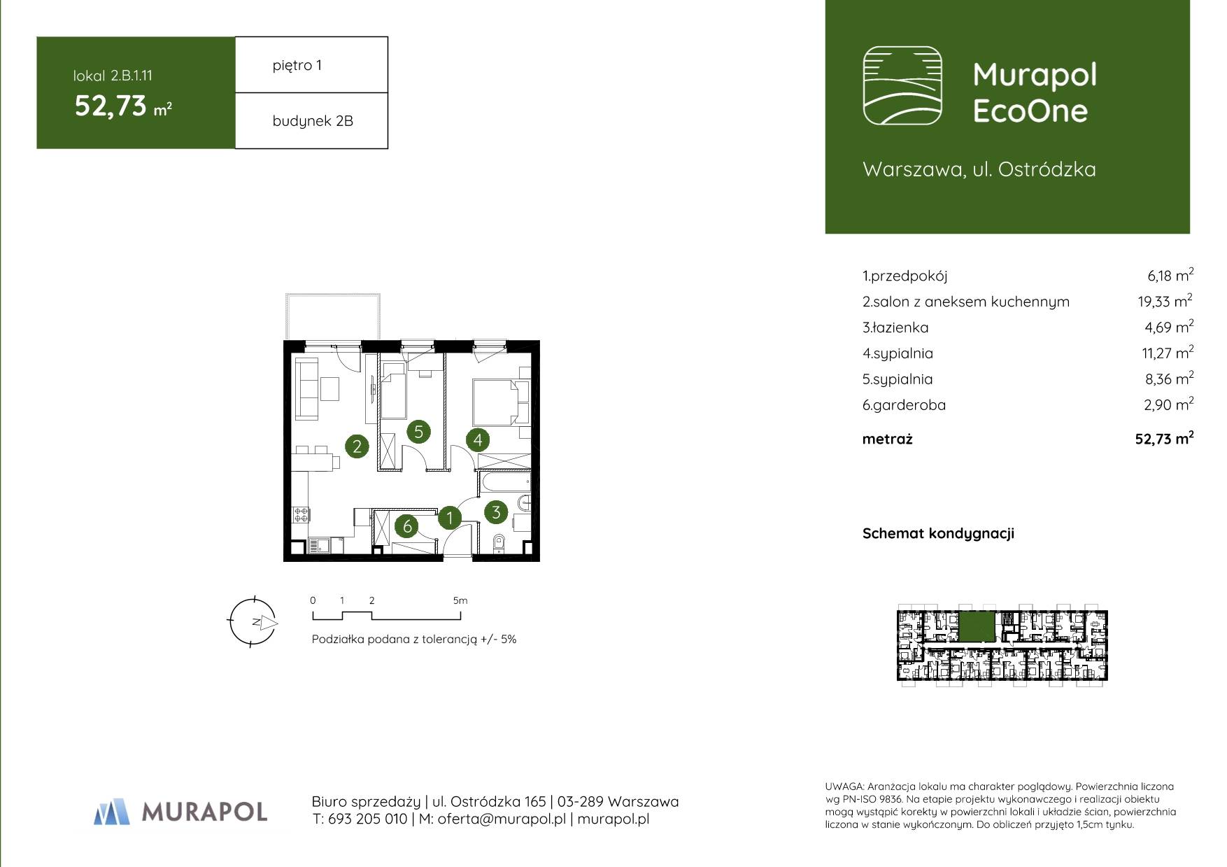 Murapol EcoOne – inwestycja Murapol - lokal 2.B.1.11, budynek B