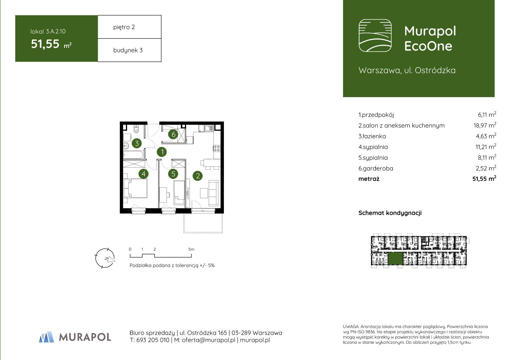 Murapol EcoOne – inwestycja Murapol - lokal 3.A.2.10, budynek A