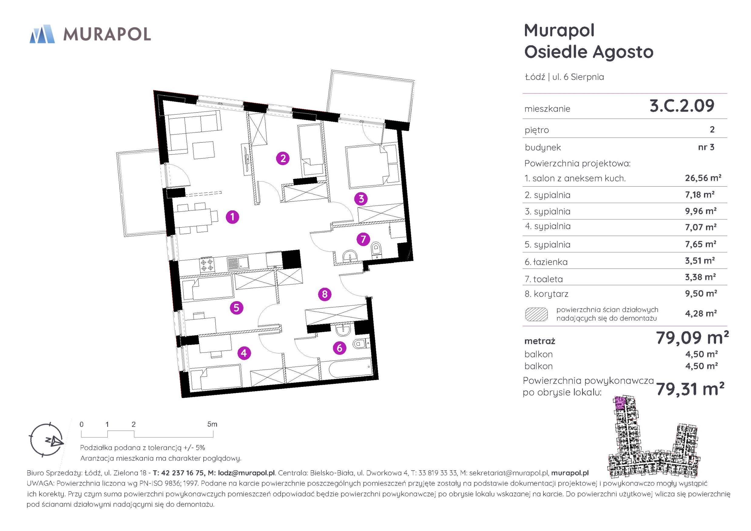 Murapol Agosto – inwestycja Murapol - lokal 3.C.2.09, budynek C