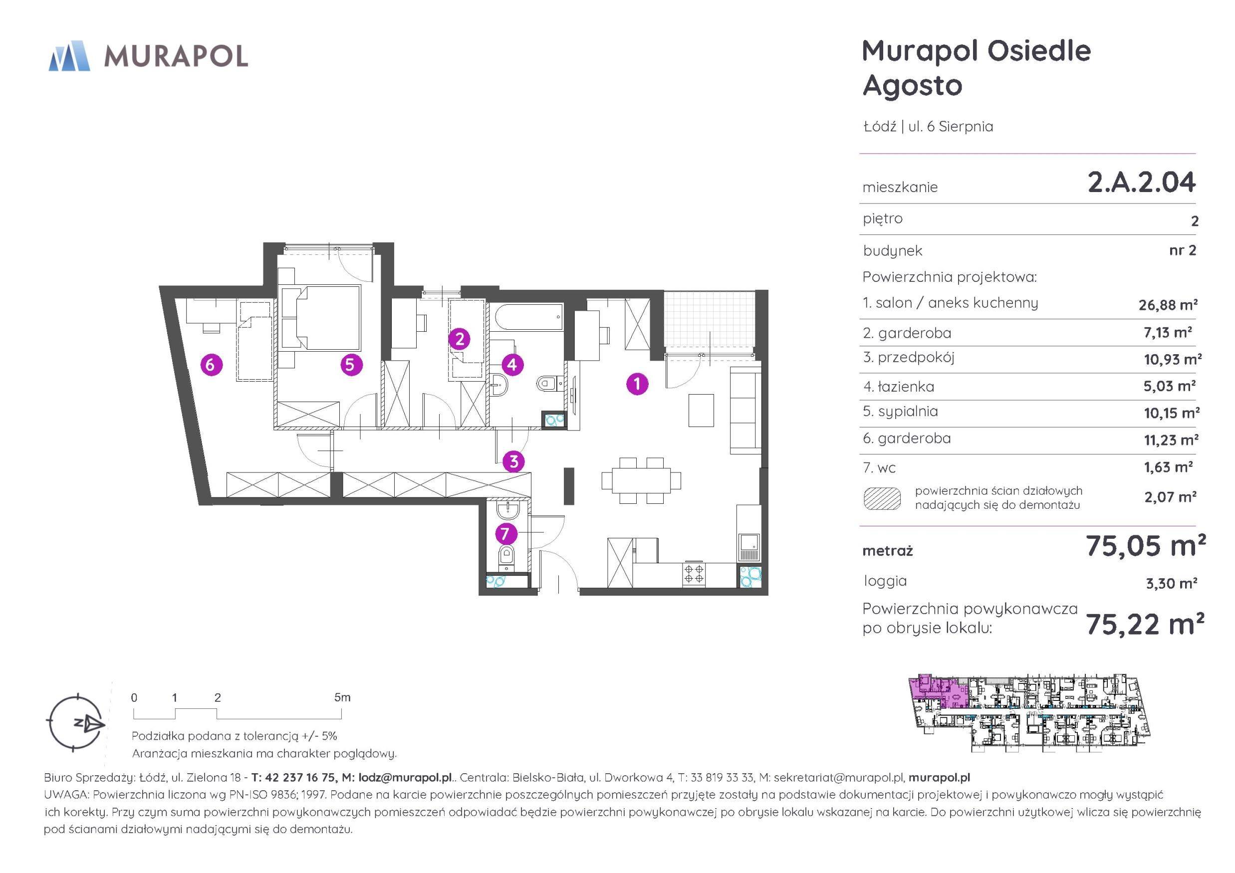 Murapol Agosto – inwestycja Murapol - lokal 2.A.2.04, budynek A