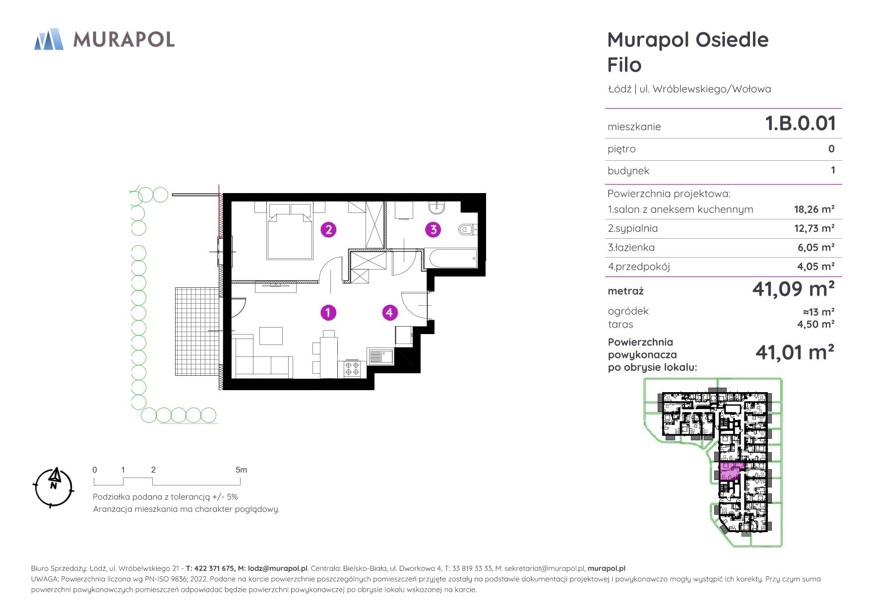 Murapol Osiedle Filo - lokal 1.B.0.01, budynek B