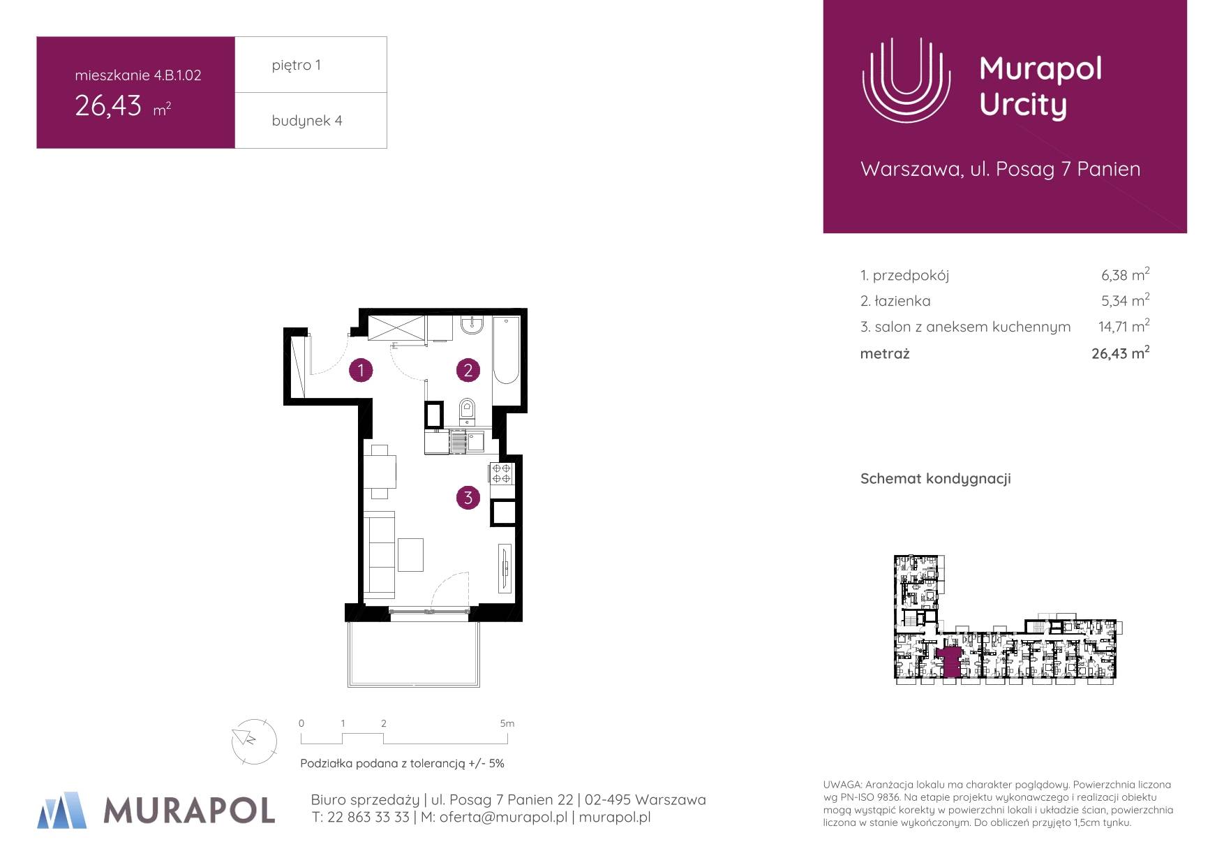 Murapol Urcity – inwestycja Murapol - lokal 4.B.1.02, budynek B