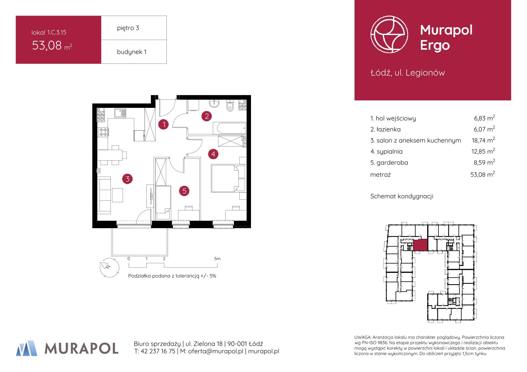 Murapol Ergo – inwestycja Murapol - lokal 1.C.3.15, budynek C