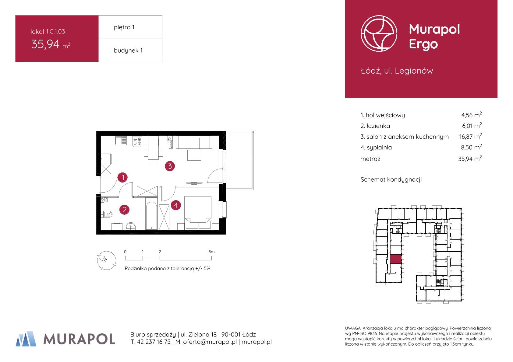 Murapol Ergo – inwestycja Murapol - lokal 1.C.1.03, budynek C