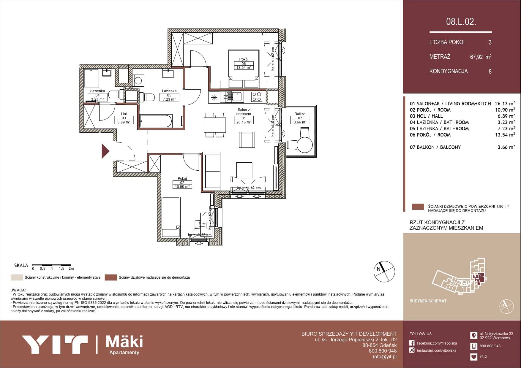 Mäki Apartamenty – inwestycja YIT - lokal 08 L.02, budynek PGPL100125