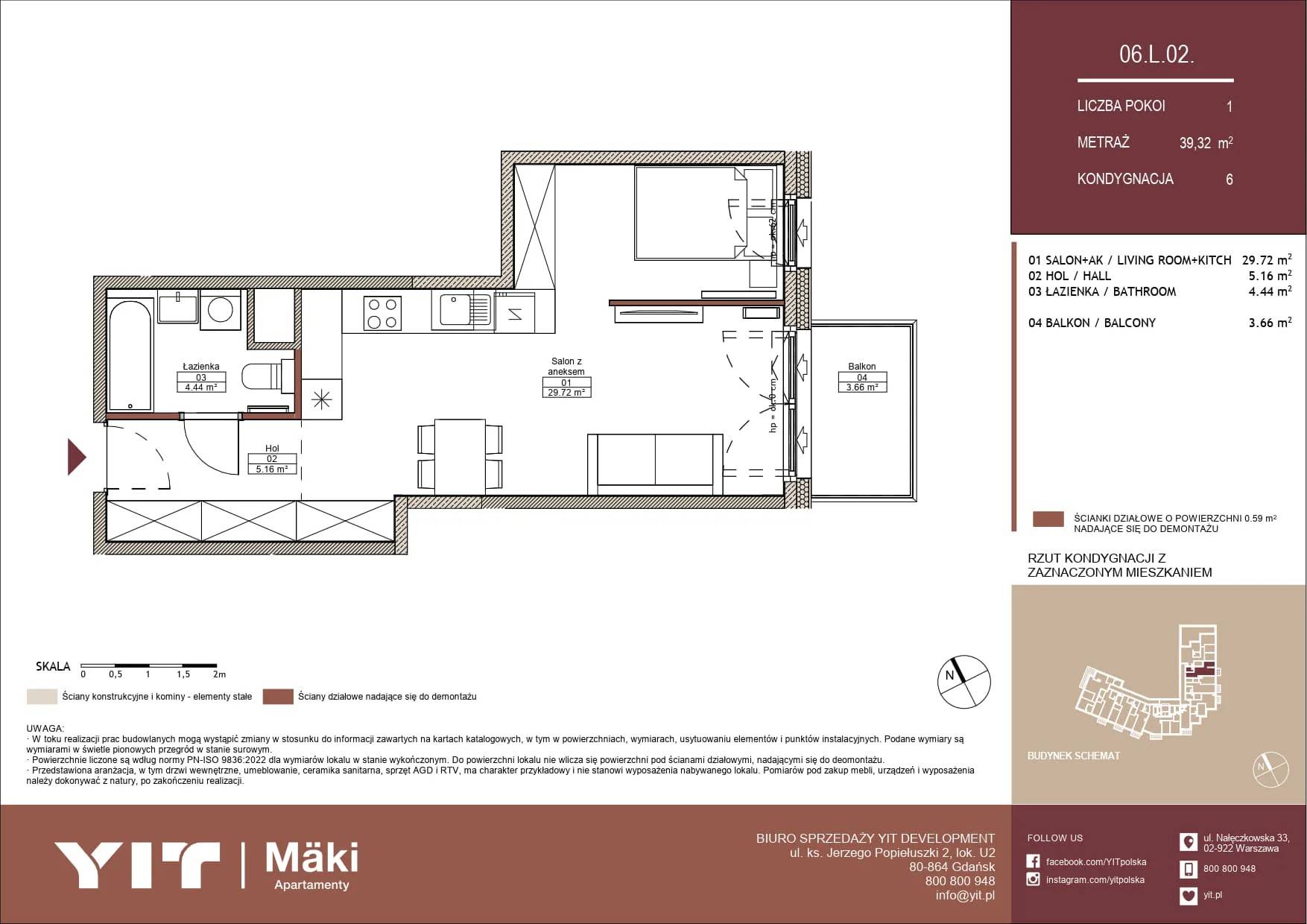 Mäki Apartamenty – inwestycja YIT - lokal 06 L.02, budynek PGPL100125