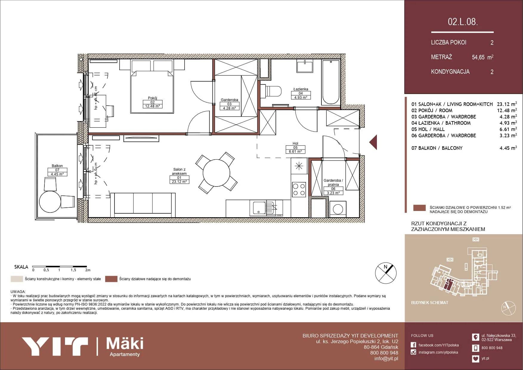 Mäki Apartamenty – inwestycja YIT - lokal 02 L.08, budynek PGPL100125