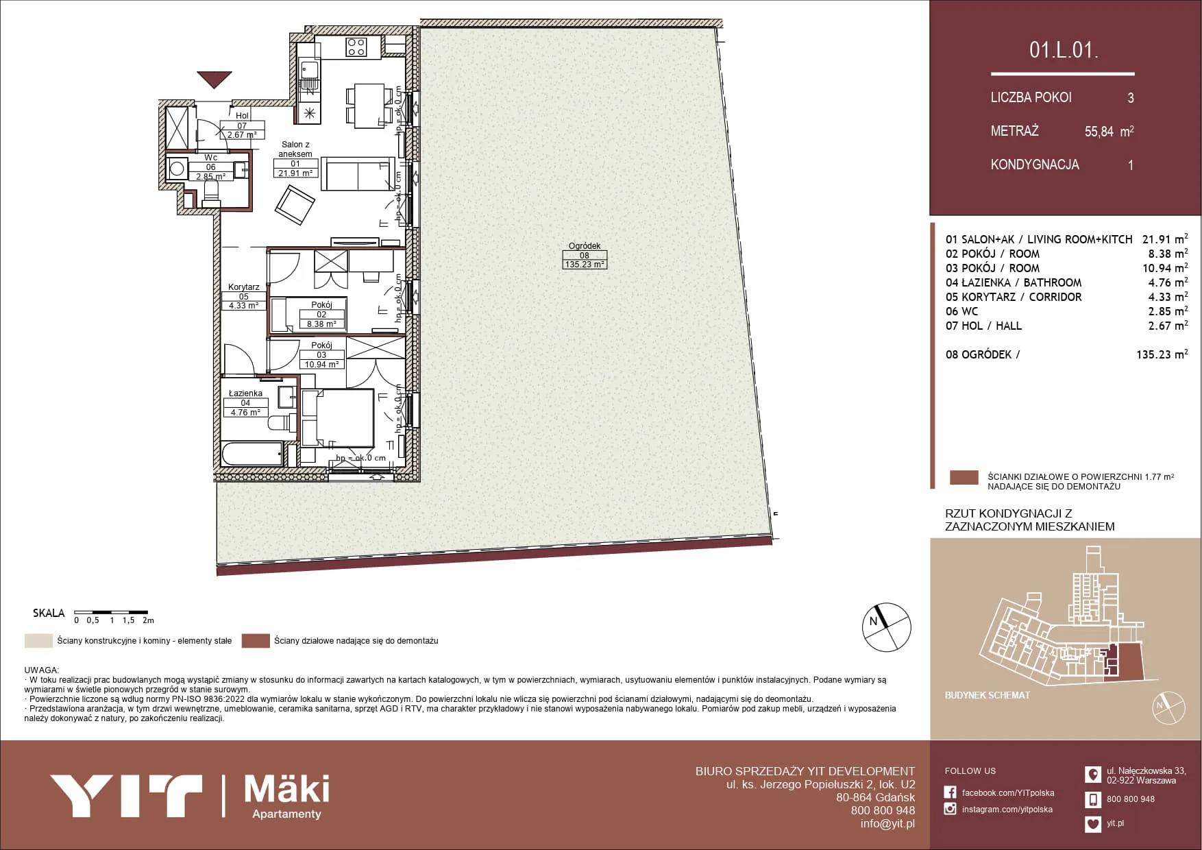 Mäki Apartamenty – inwestycja YIT - lokal 01 L.01, budynek PGPL100125
