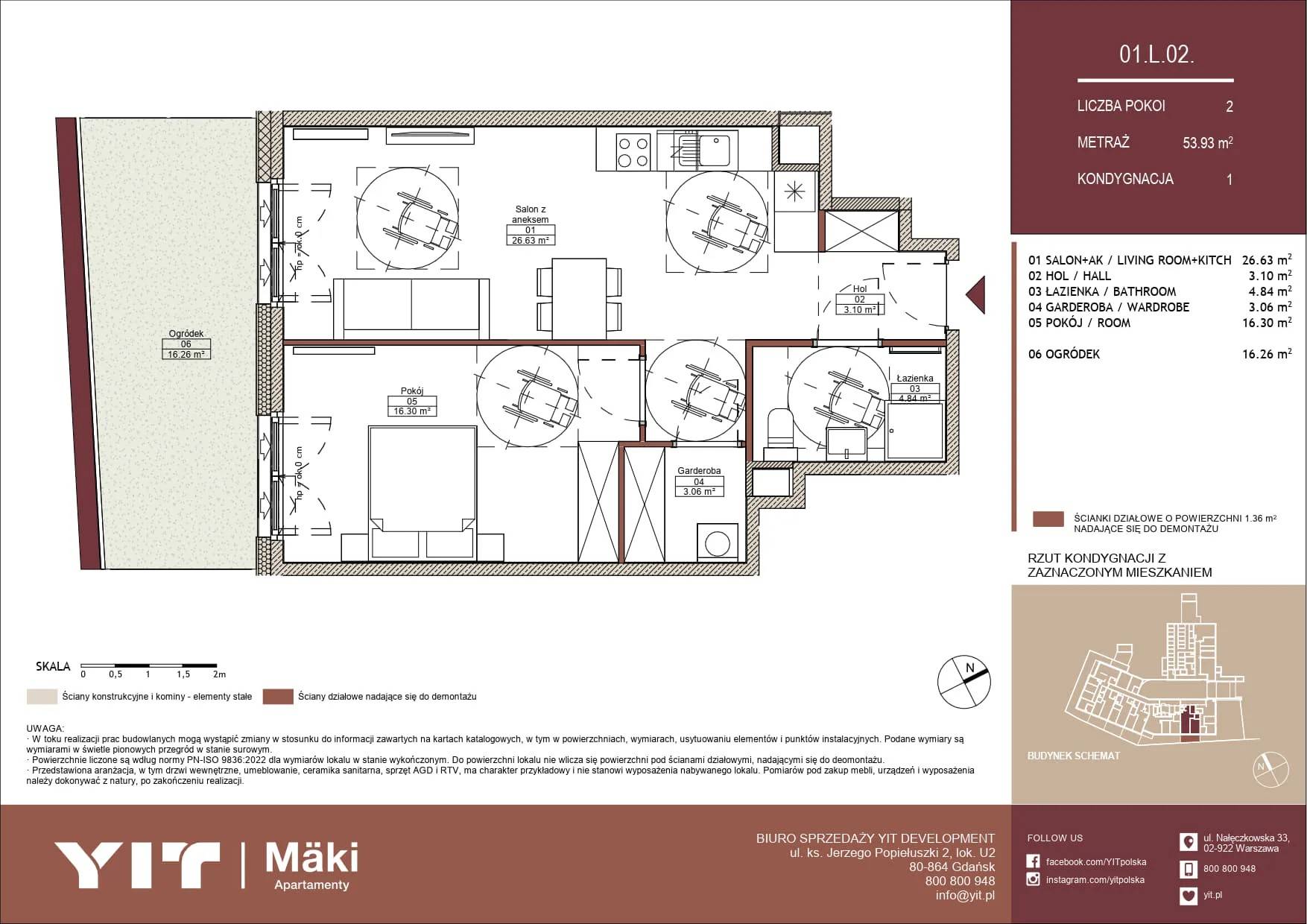 Mäki Apartamenty – inwestycja YIT - lokal 01 L.02, budynek PGPL100125