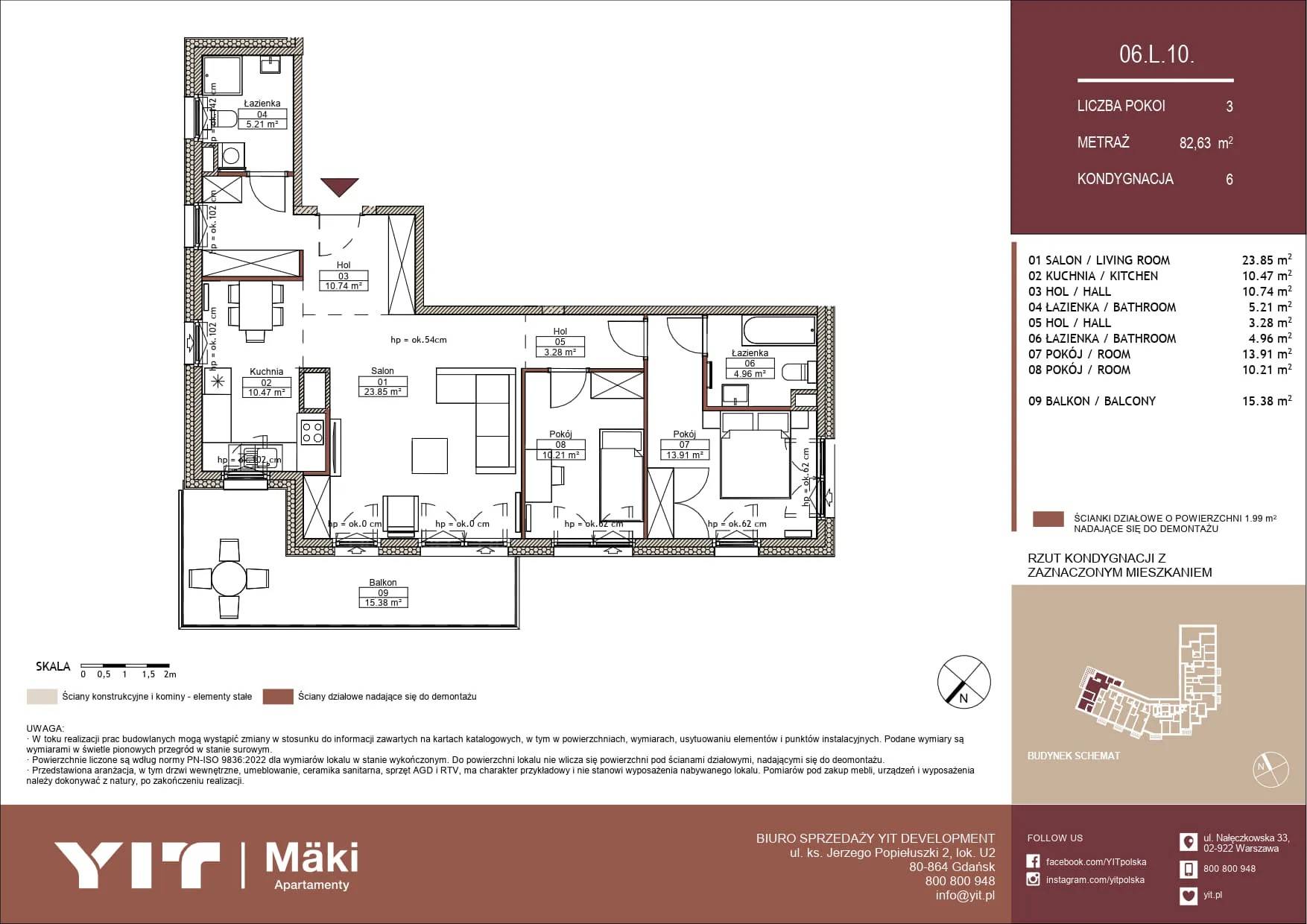 Mäki Apartamenty – inwestycja YIT - lokal 06 L.10, budynek PGPL100125