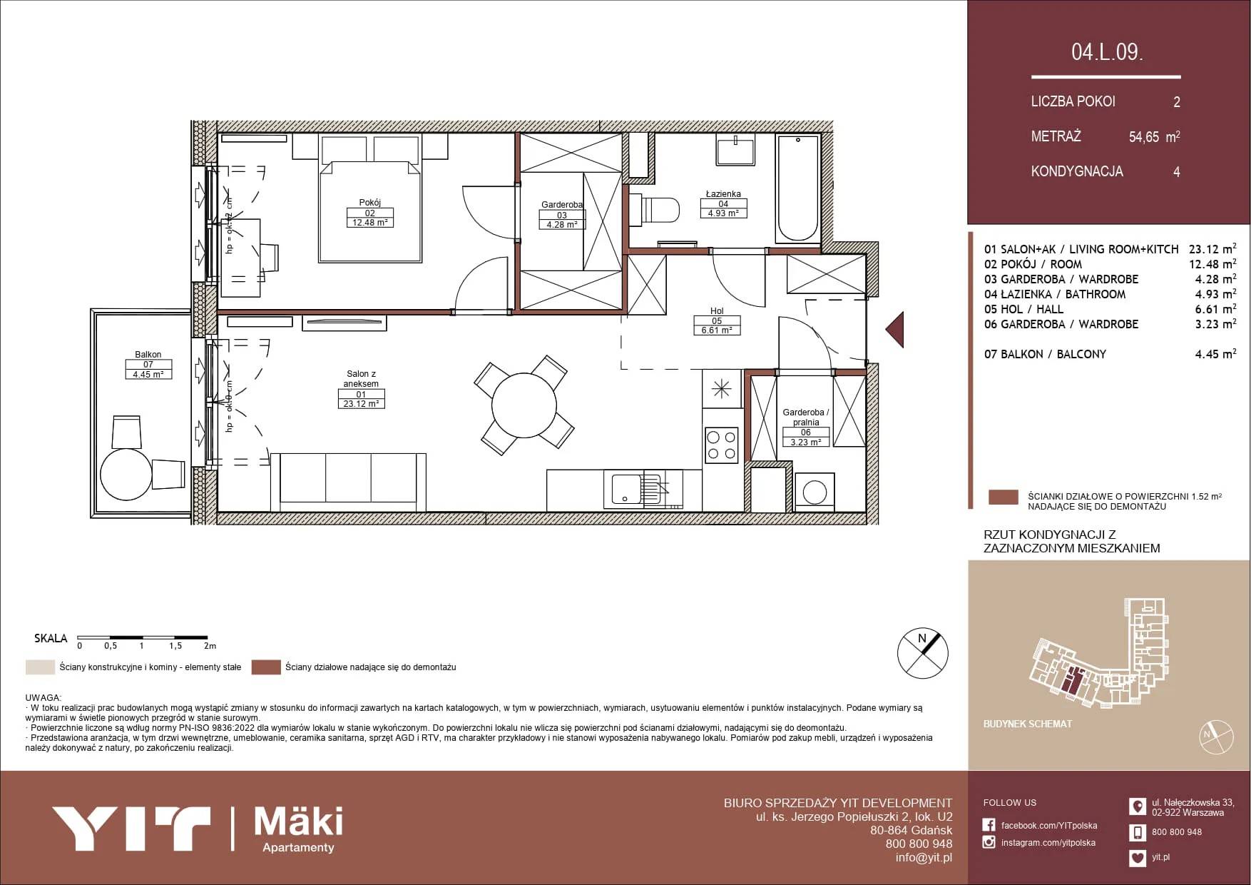 Mäki Apartamenty – inwestycja YIT - lokal 04 L.09, budynek PGPL100125