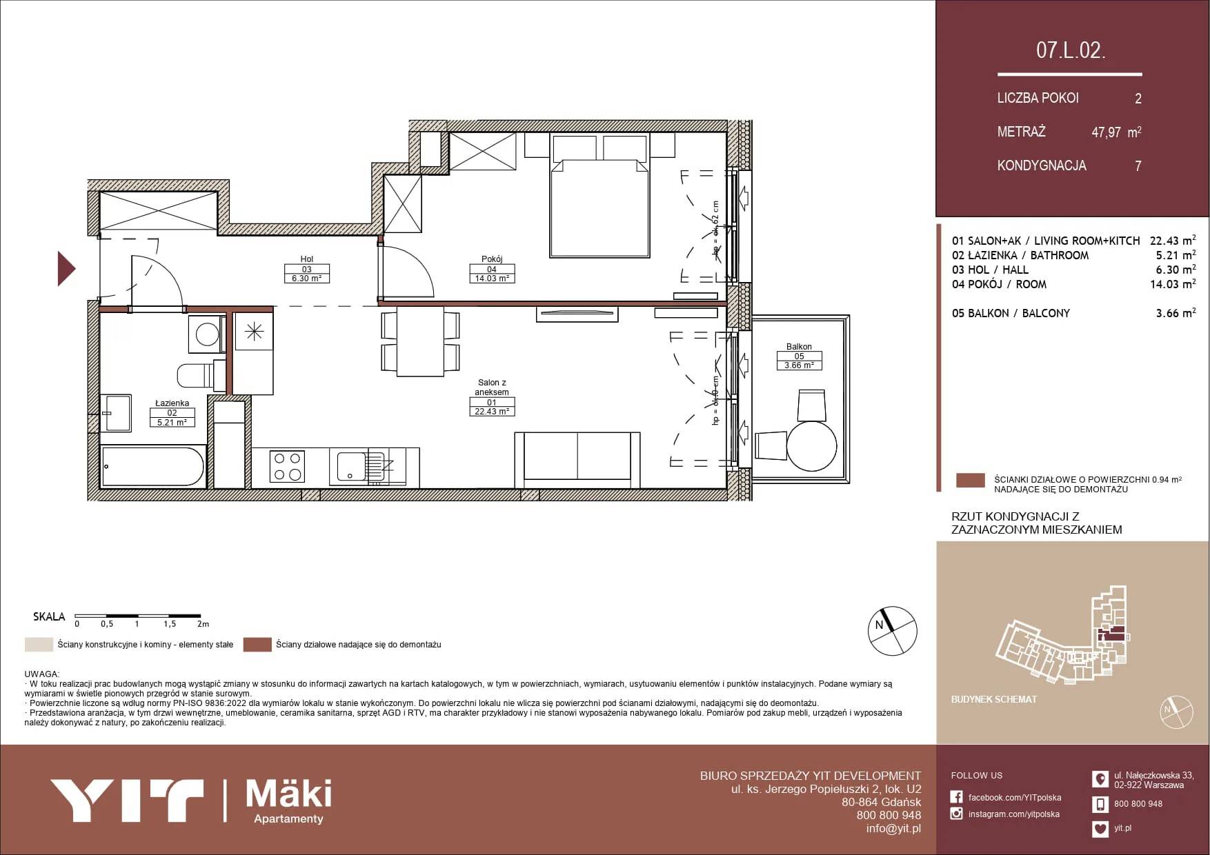 Mäki Apartamenty – inwestycja YIT - lokal 07 L.02, budynek PGPL100125