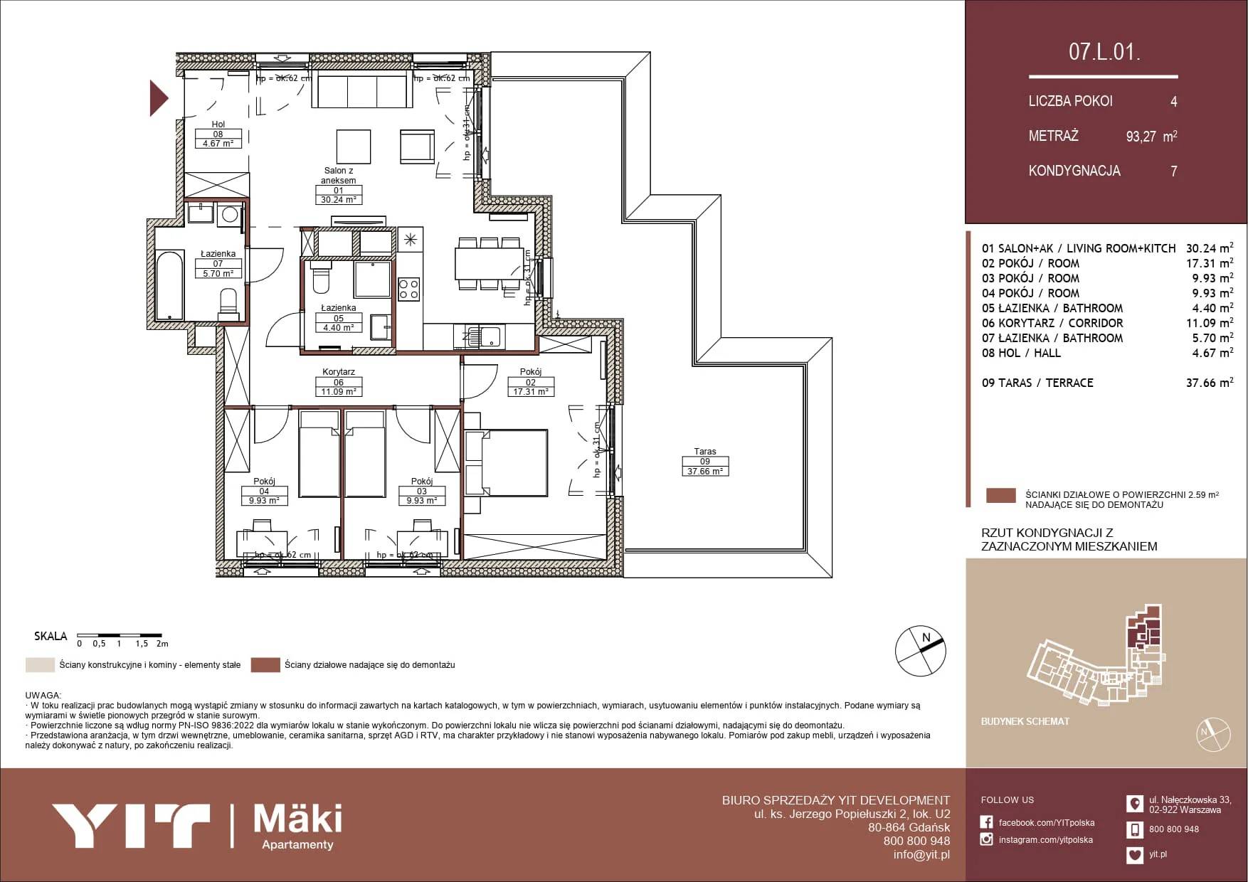 Mäki Apartamenty – inwestycja YIT - lokal 07 L.01, budynek PGPL100125