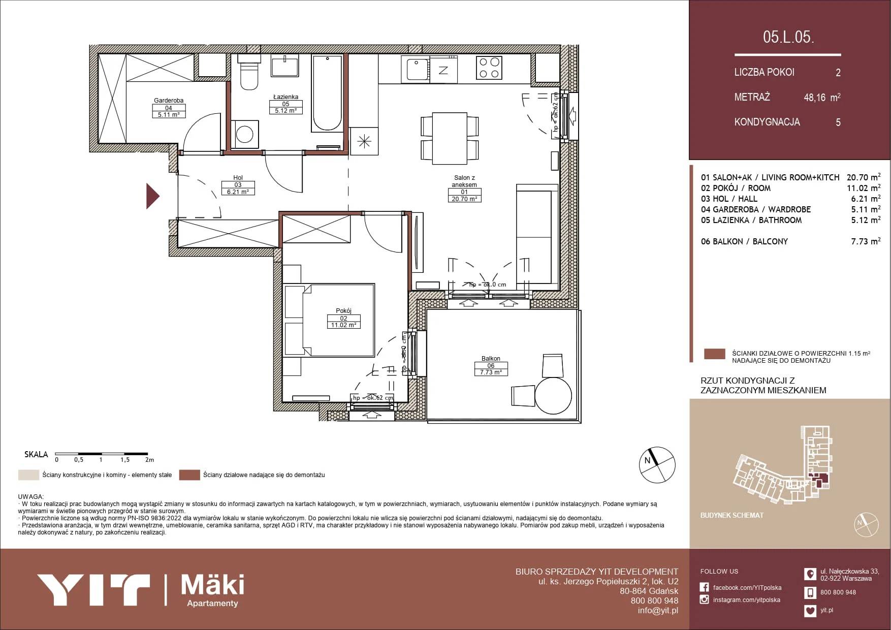 Mäki Apartamenty – inwestycja YIT - lokal 05 L.05, budynek PGPL100125
