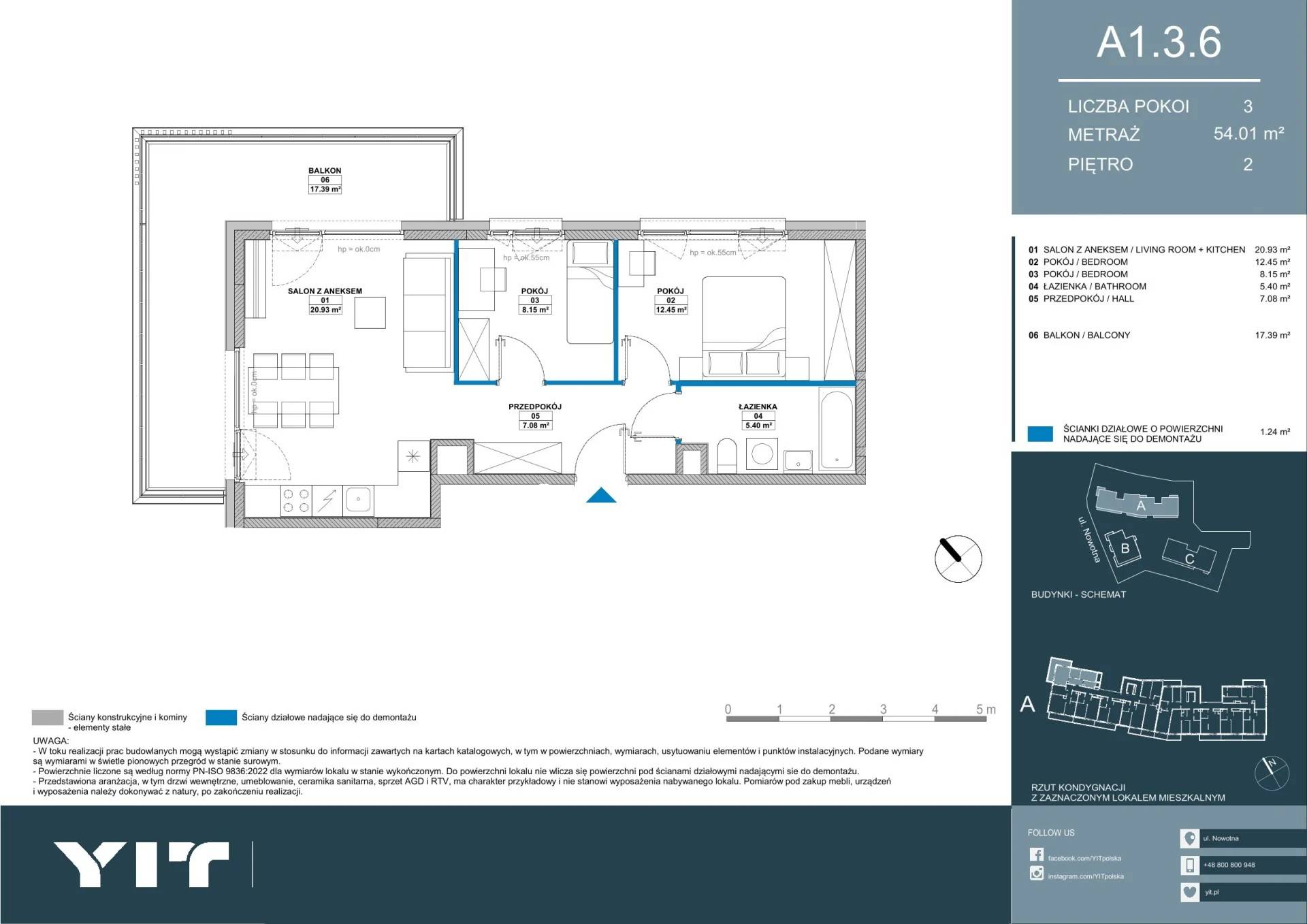 Meri Apartamenty – inwestycja YIT - lokal A 1.3.6, budynek PGPL100113