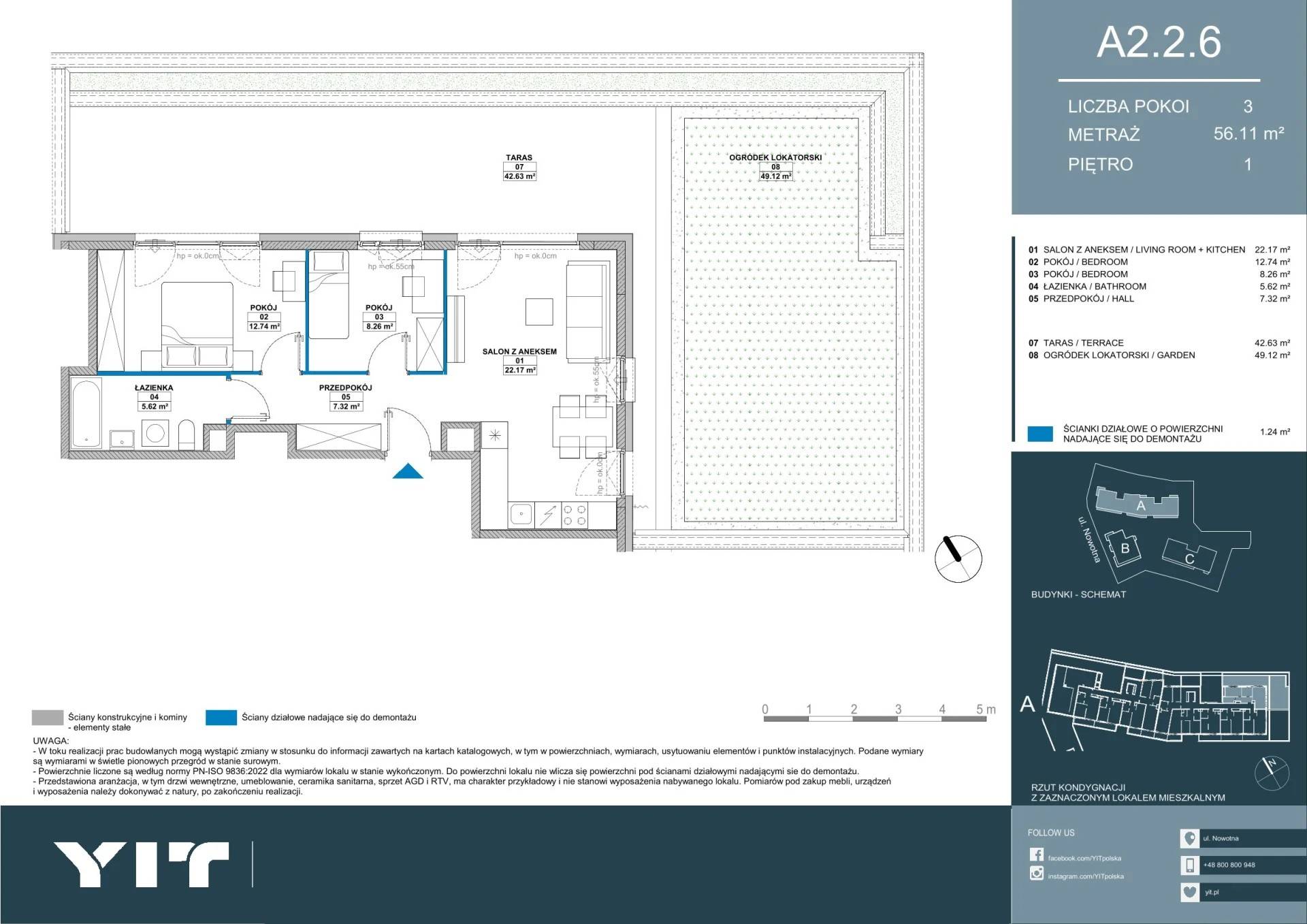 Meri Apartamenty – inwestycja YIT - lokal A 2.2.6, budynek PGPL100113