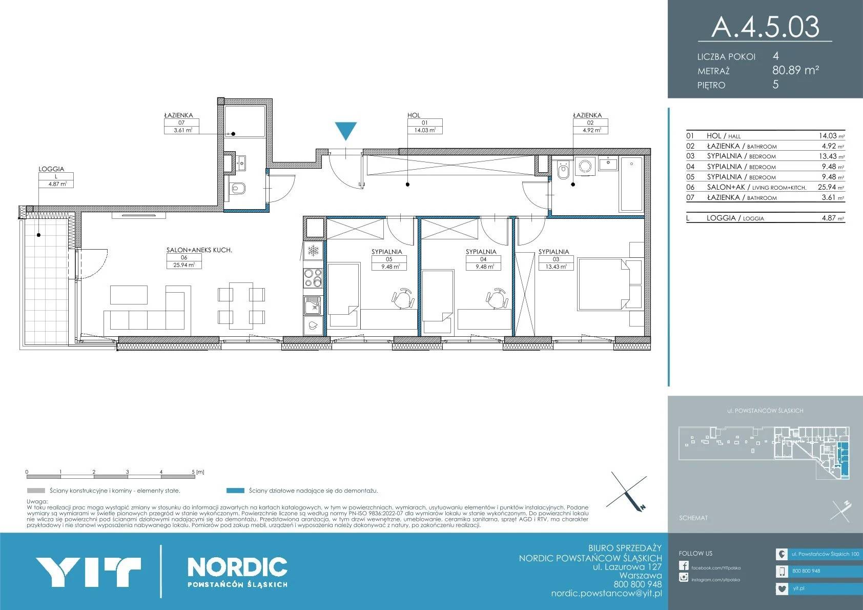 Nordic Powstańców Śląskich - lokal A 4.5.03, budynek PGPL100110