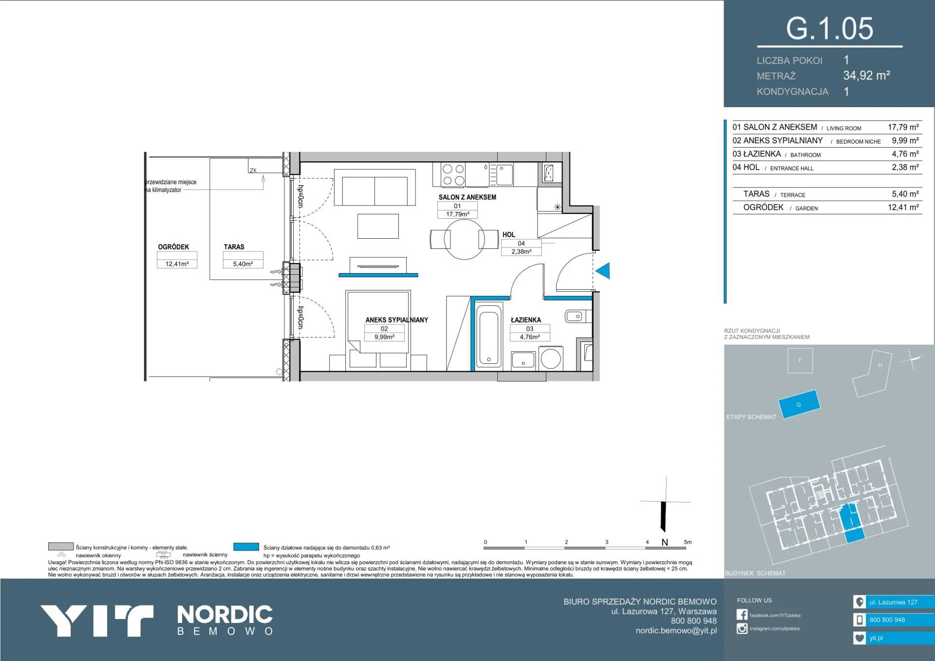 Nordic Bemowo - etap V - lokal G 1.05, budynek PGPL100127