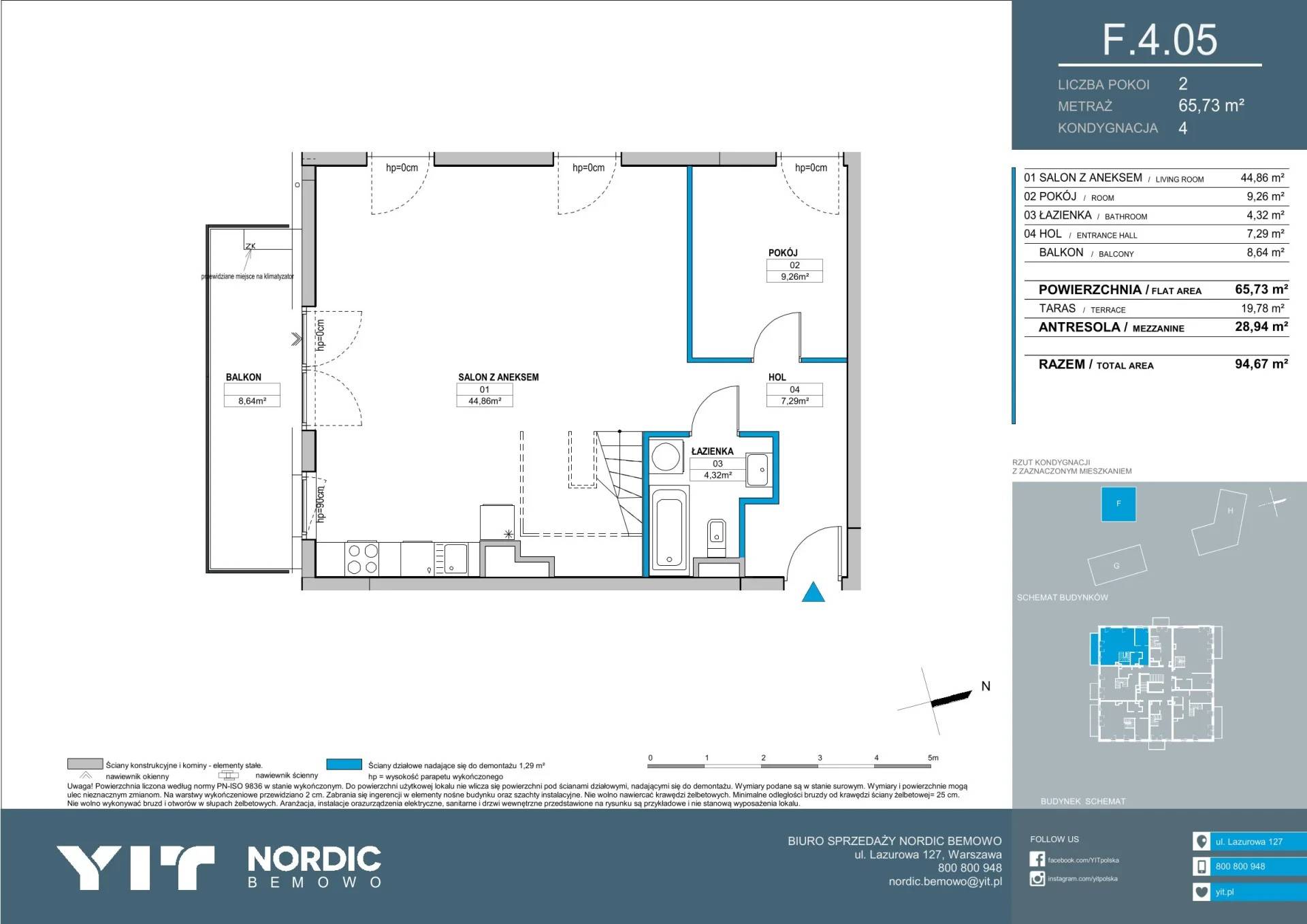 Nordic Bemowo - etap V - lokal F 4.05, budynek PGPL100126