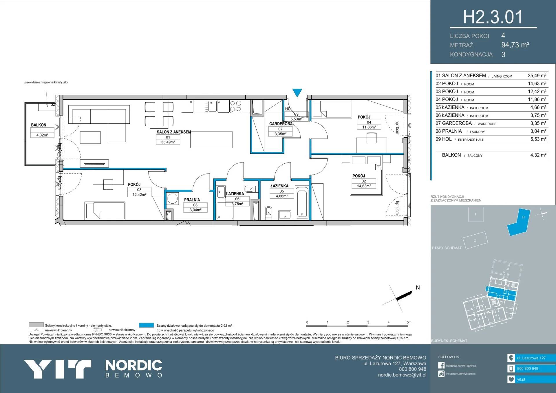 Nordic Bemowo - etap V - lokal H2 3.01, budynek PGPL100128