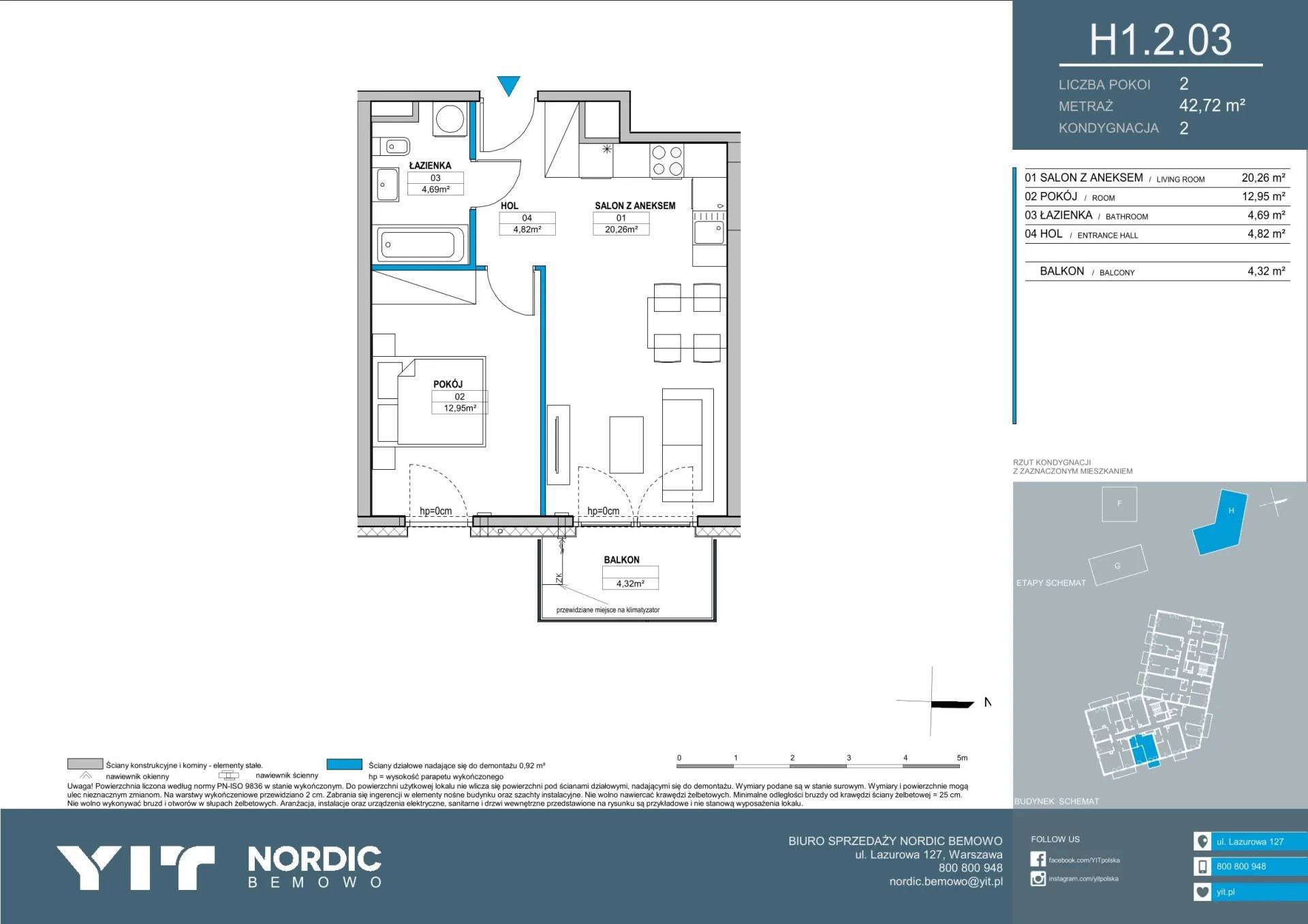 Nordic Bemowo - etap V - lokal H1 2.03, budynek PGPL100128