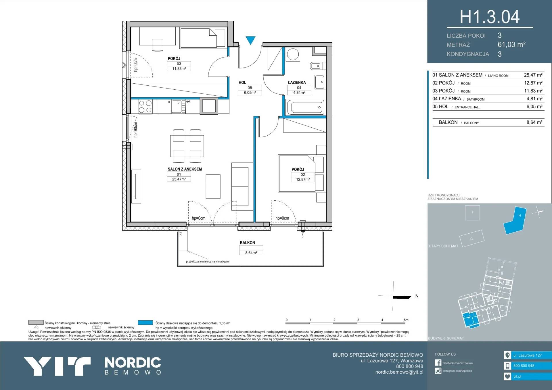 Nordic Bemowo - etap V - lokal H1 3.04, budynek PGPL100128