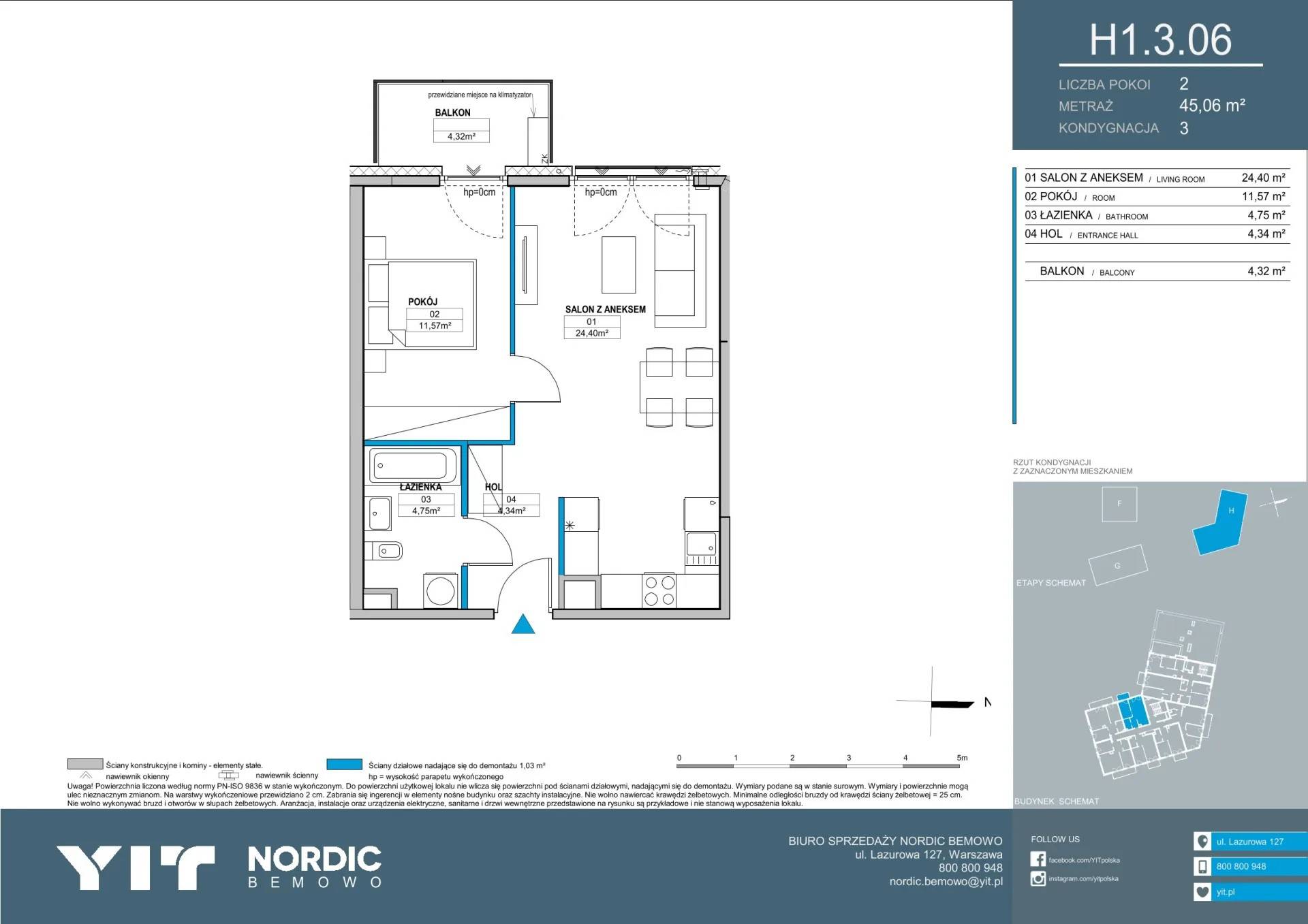 Nordic Bemowo - etap V - lokal H1 3.06, budynek PGPL100128