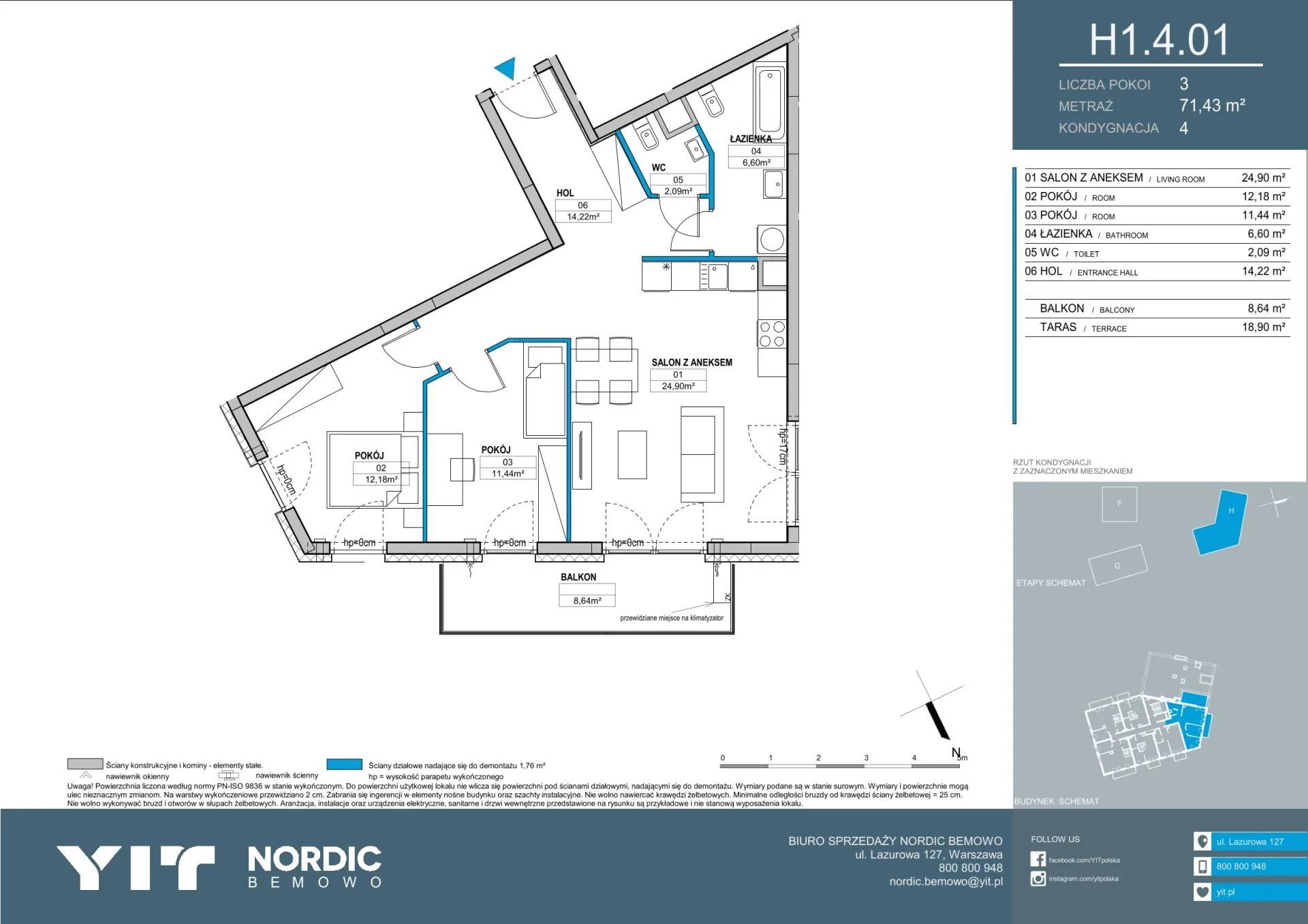 Nordic Bemowo - etap V - lokal H1 4.01, budynek PGPL100128