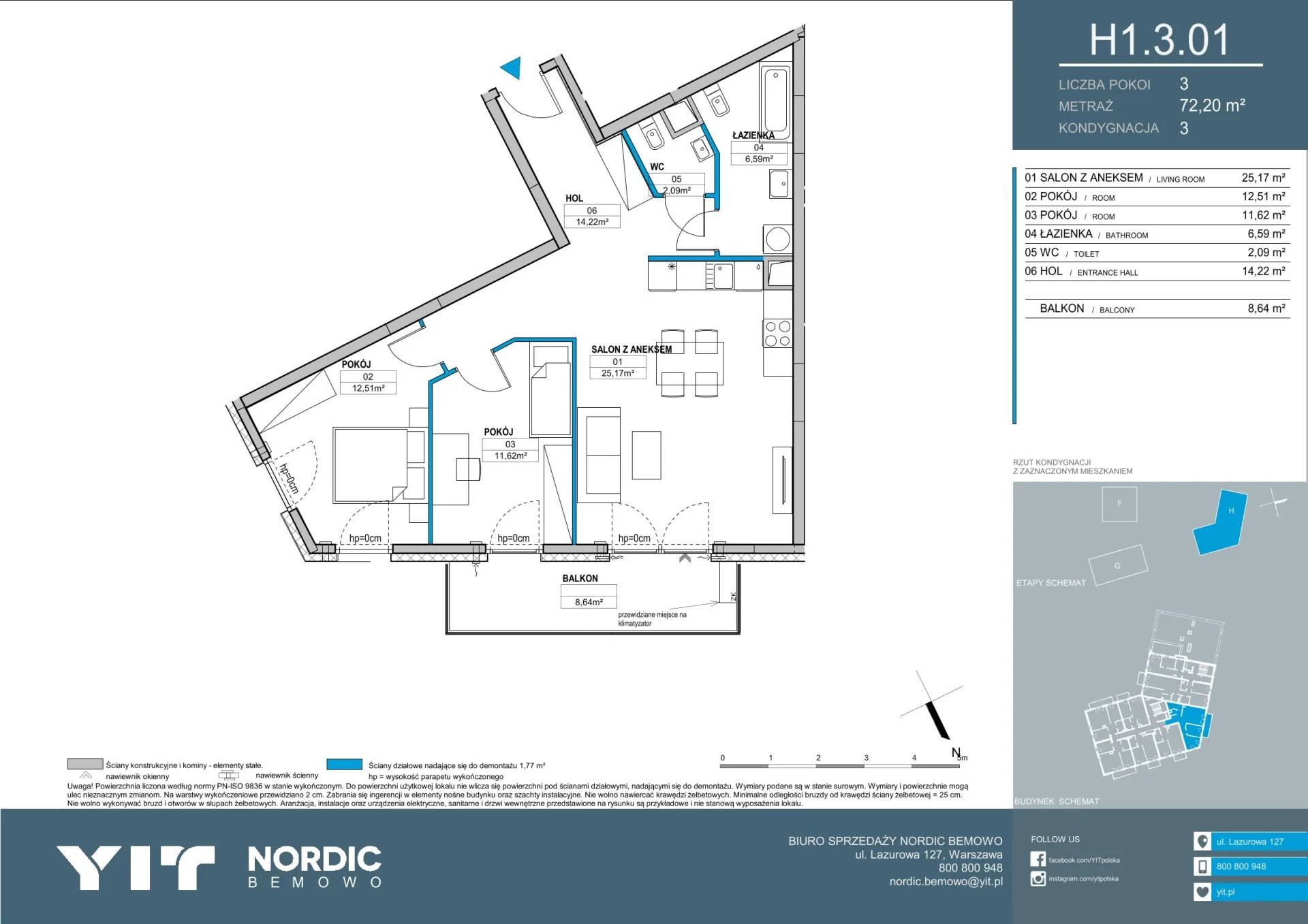 Nordic Bemowo - etap V - lokal H1 3.01, budynek PGPL100128
