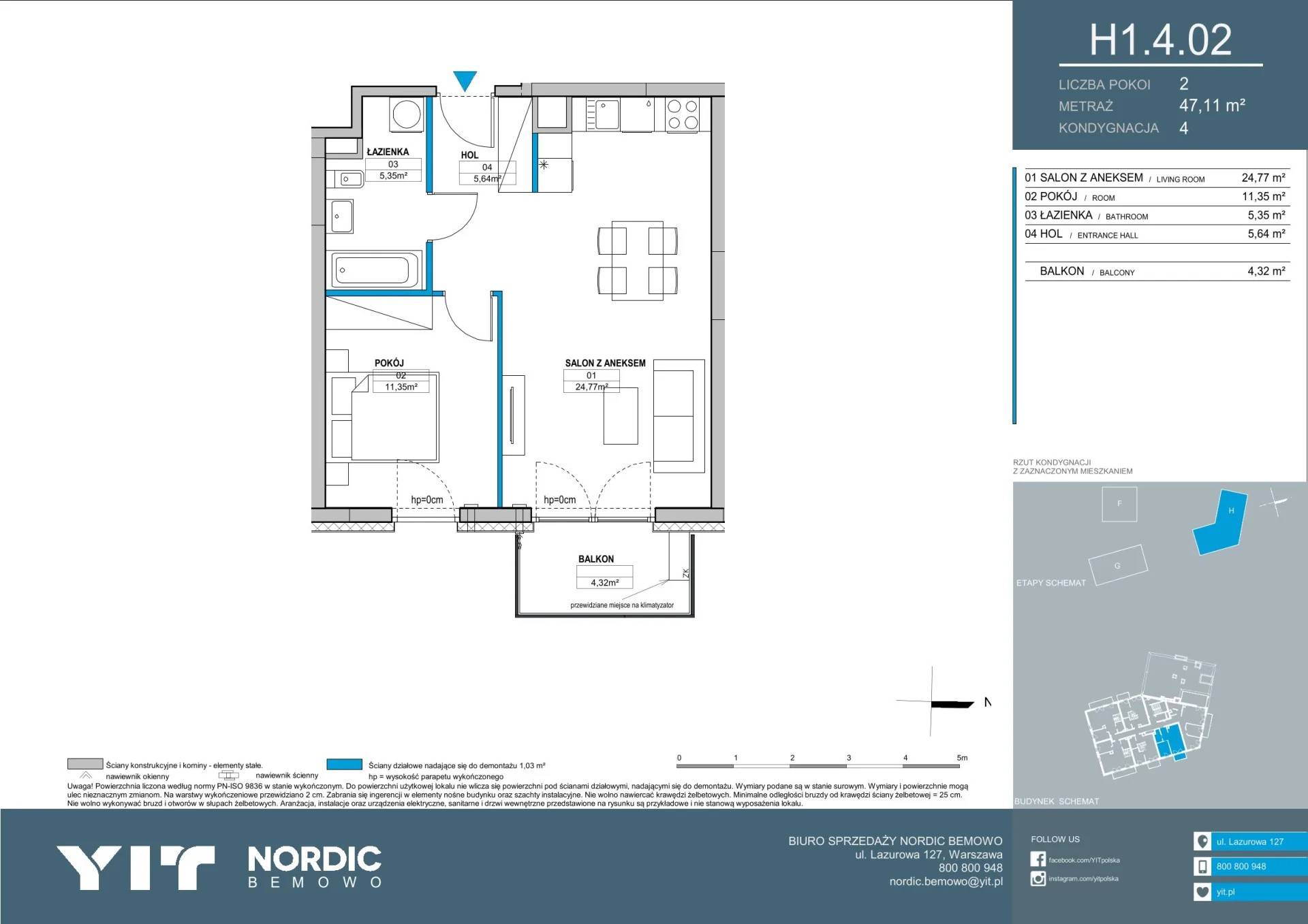Nordic Bemowo - etap V - lokal H1 4.02, budynek PGPL100128