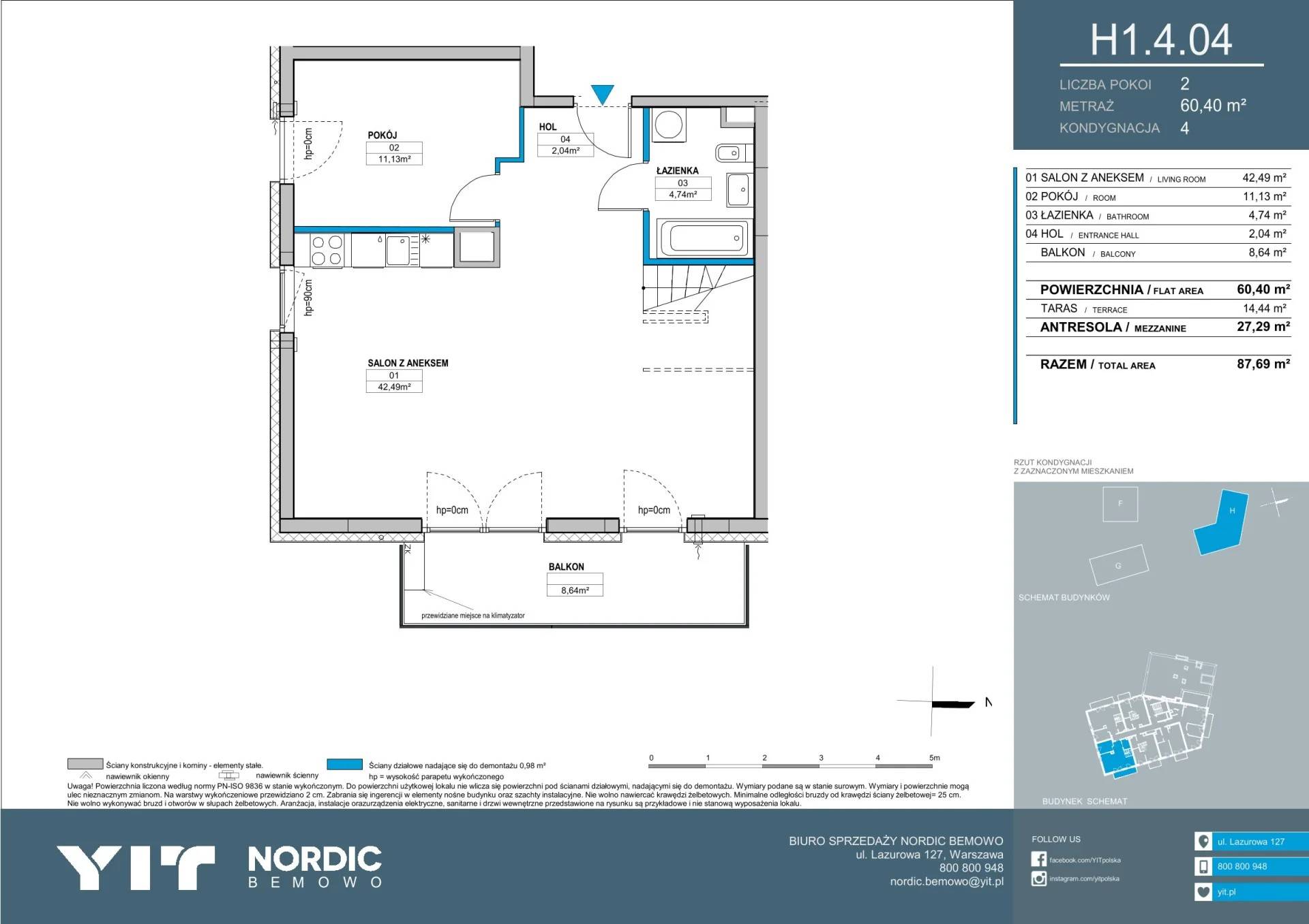 Nordic Bemowo - etap V - lokal H1 4.04, budynek PGPL100128