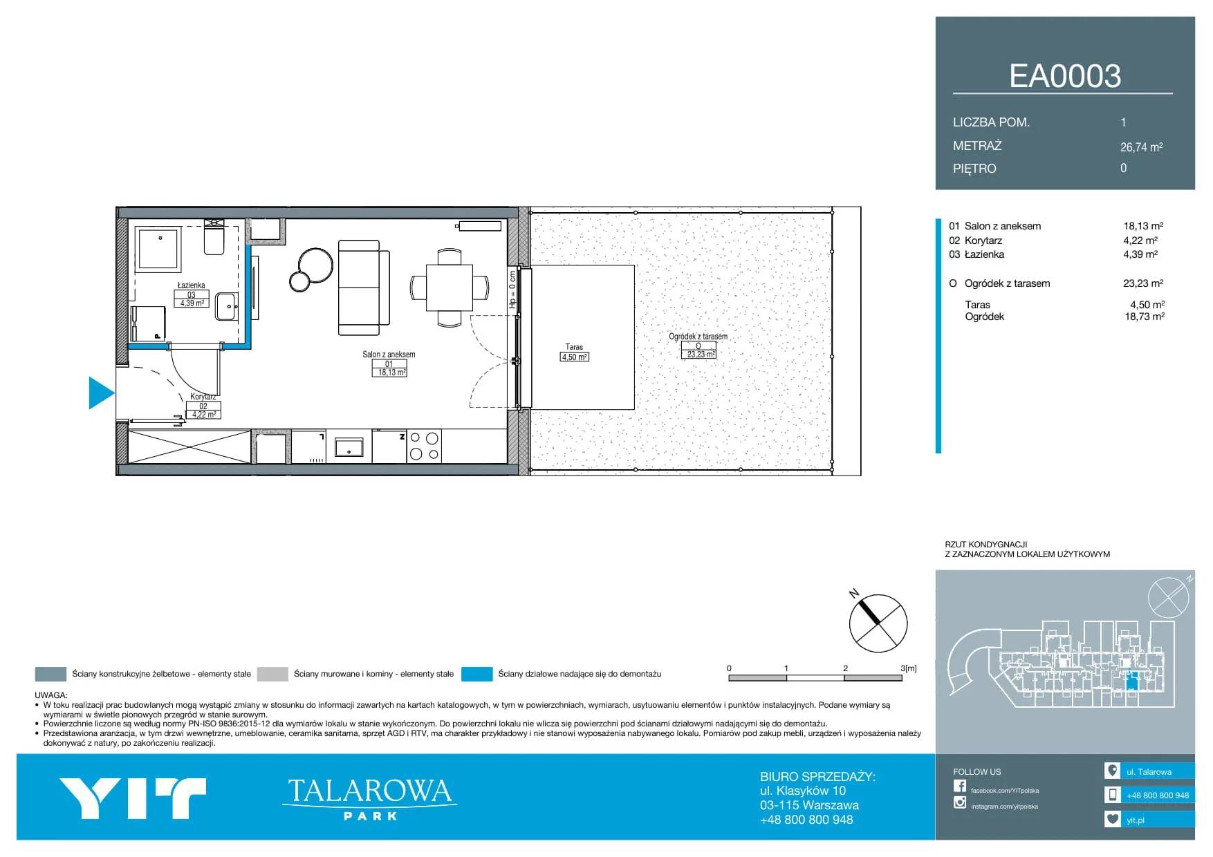 Talarowa Park II – inwestycja YIT - lokal E A0003, budynek 1-125J7YQ