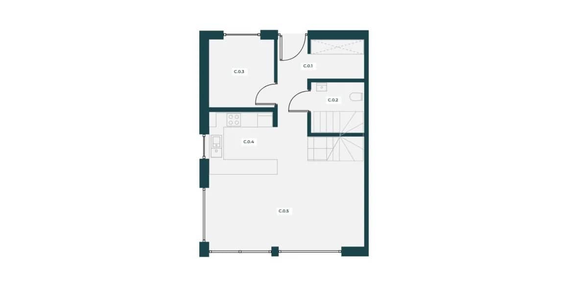 Osada Kostrze – inwestycja Bomi Development - lokal 2C