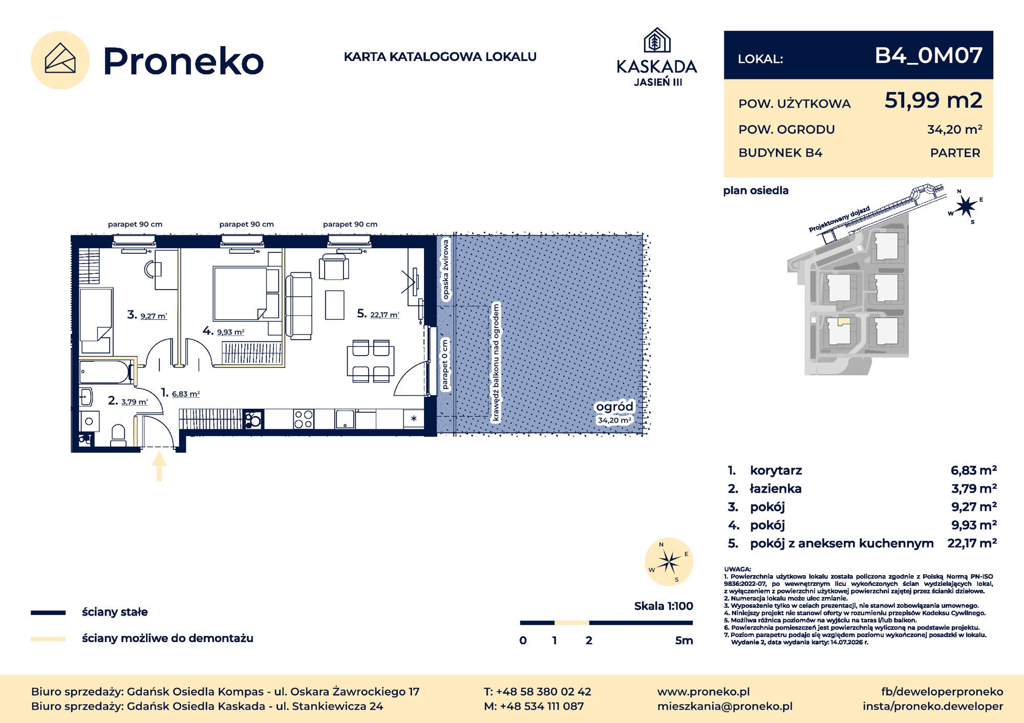 Osiedle Kompas – inwestycja Proneko - lokal B4_0M07