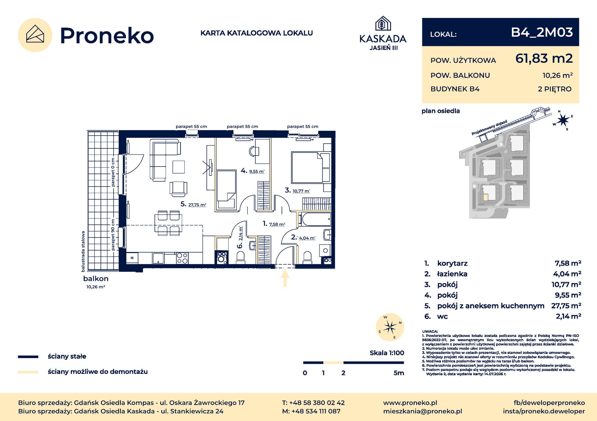 Osiedle Kompas – inwestycja Proneko - lokal B4_2M03