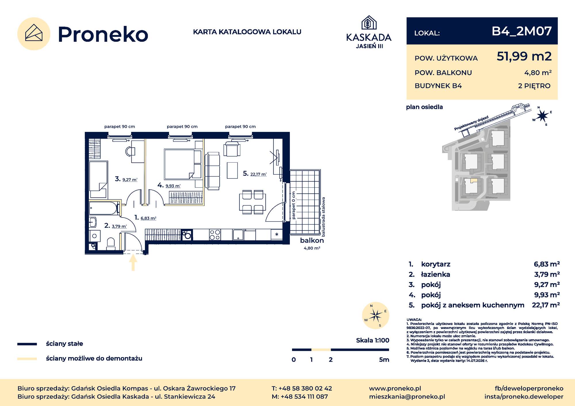 Osiedle Kompas – inwestycja Proneko - lokal B4_2M07