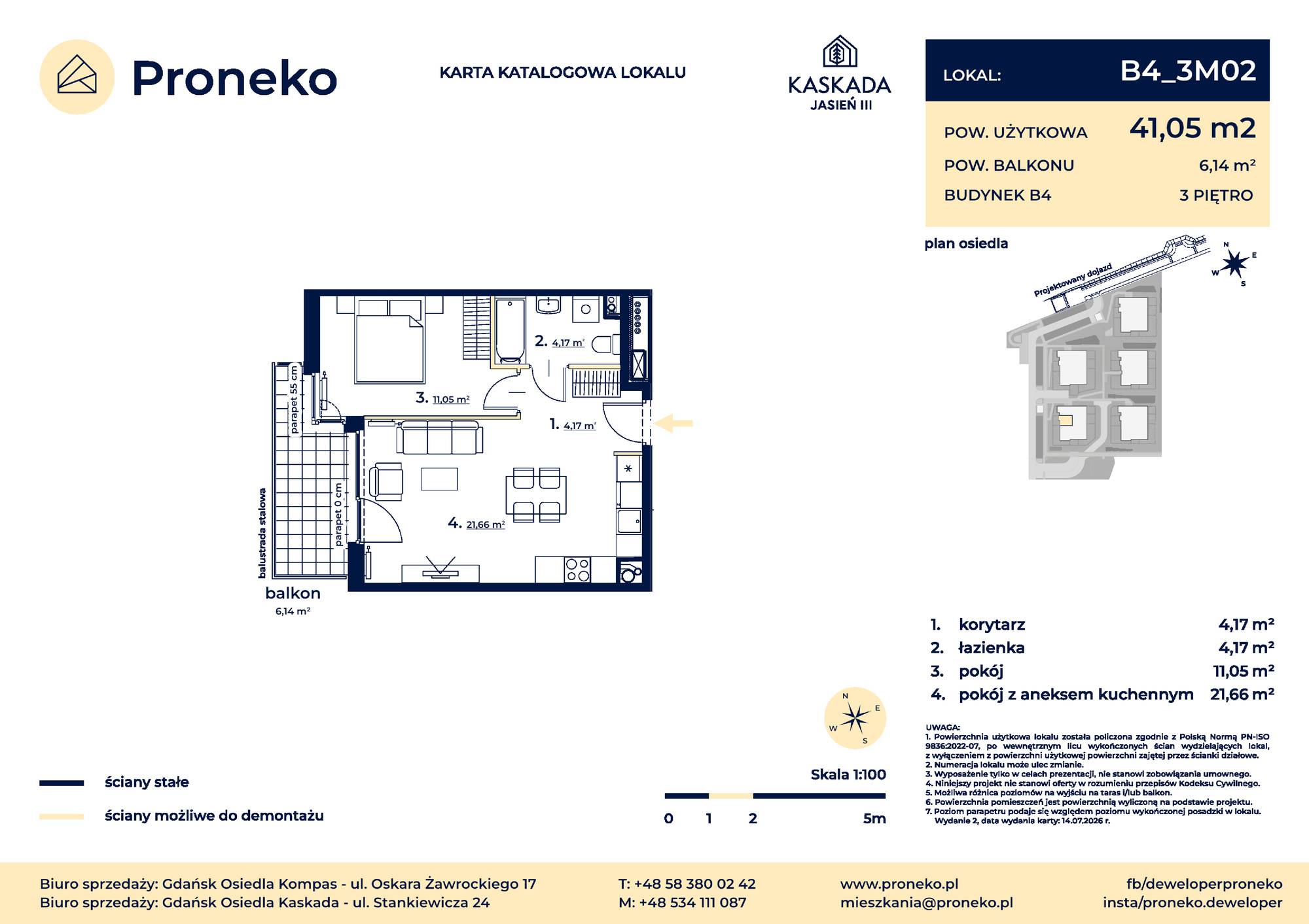 Osiedle Kompas – inwestycja Proneko - lokal B4_3M02
