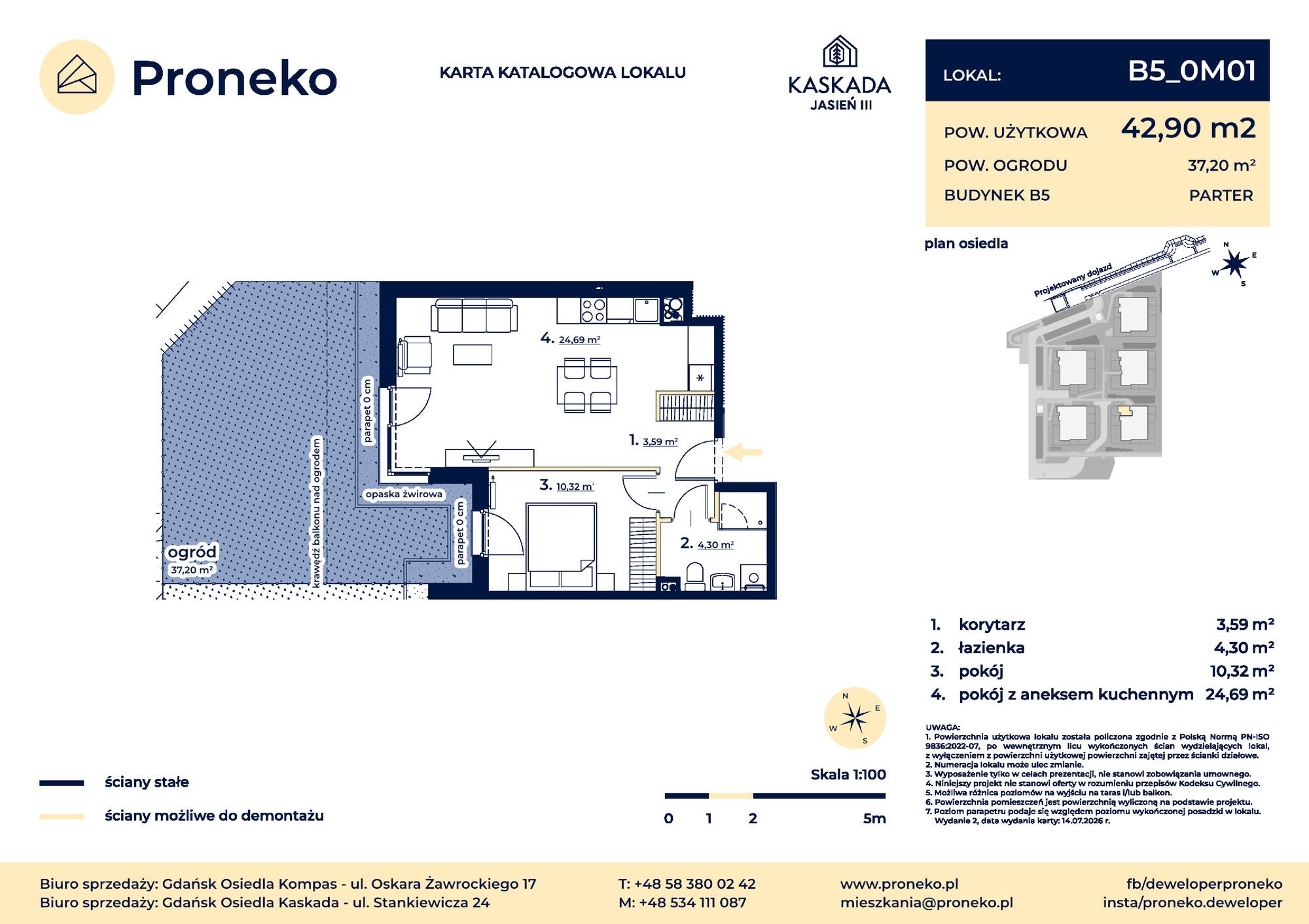 Osiedle Kompas – inwestycja Proneko - lokal B5_0M01