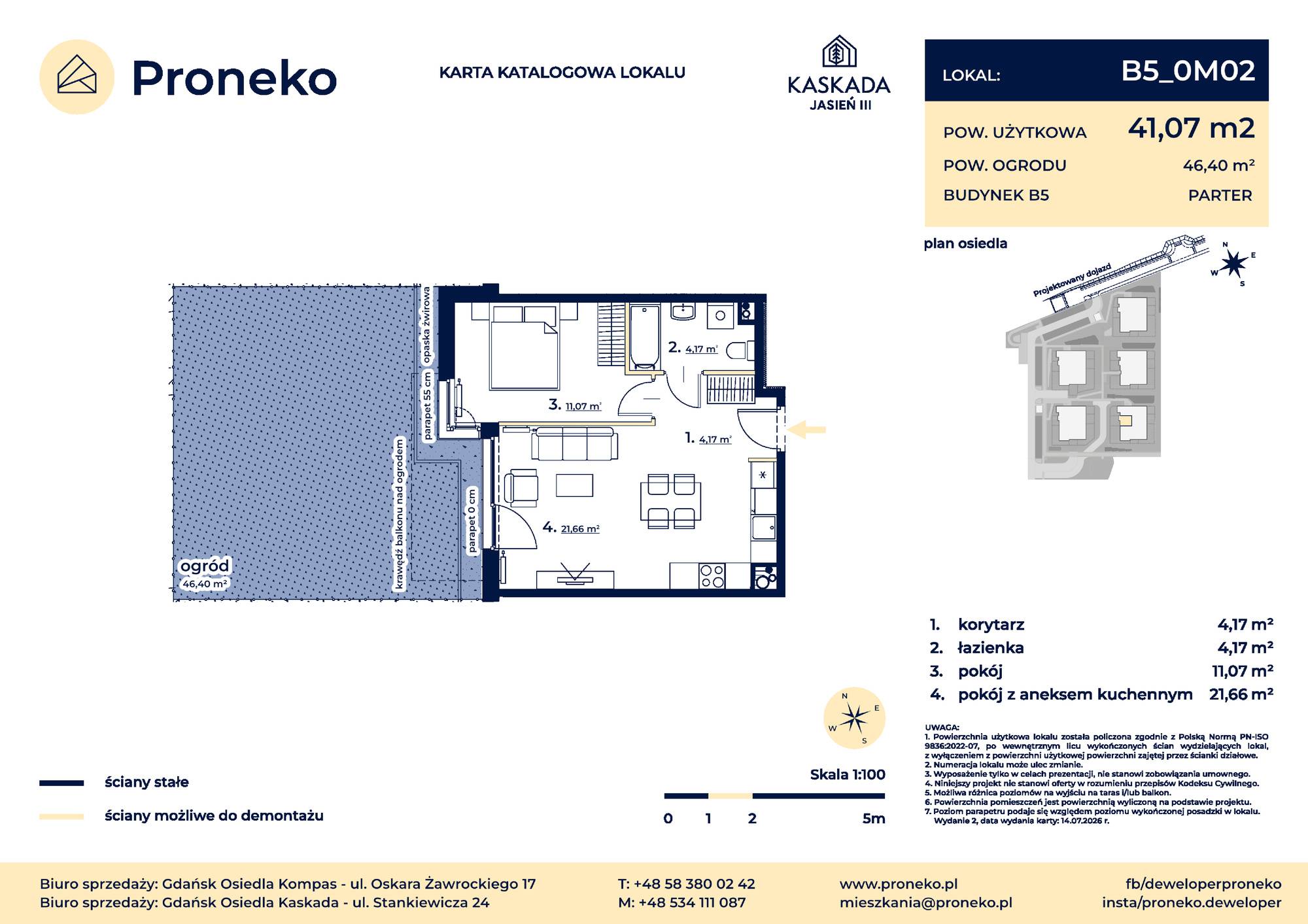 Osiedle Kompas – inwestycja Proneko - lokal B5_0M02