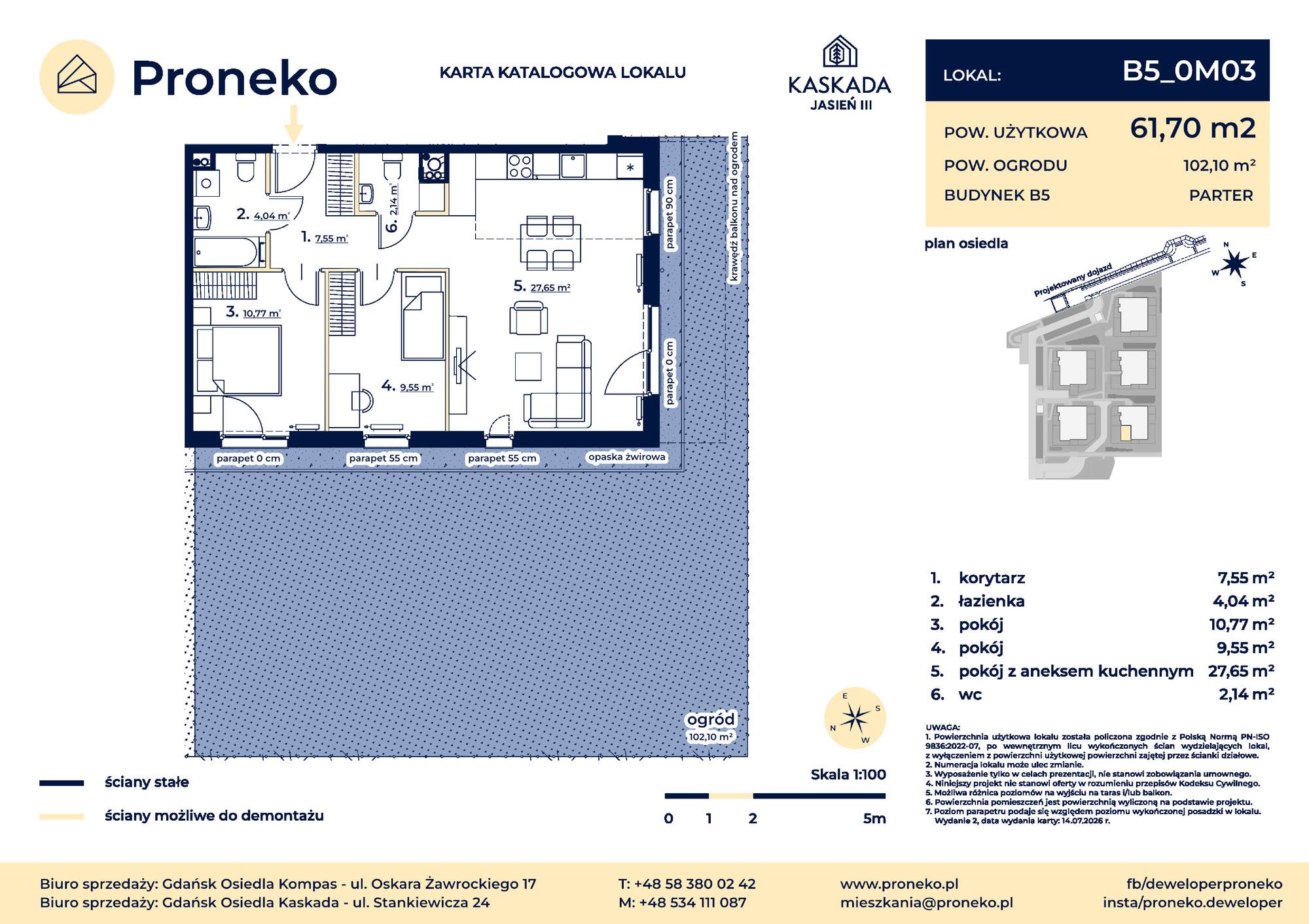 Osiedle Kompas – inwestycja Proneko - lokal B5_0M03