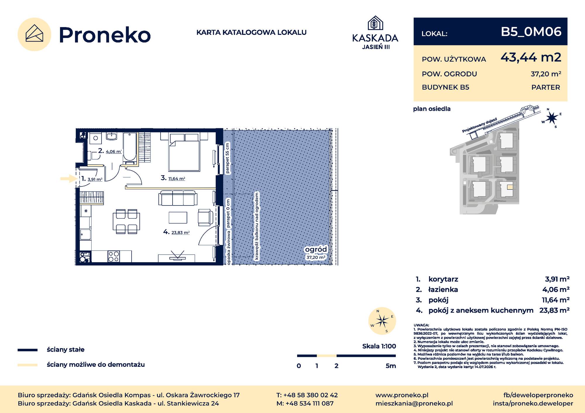 Osiedle Kompas – inwestycja Proneko - lokal B5_0M06