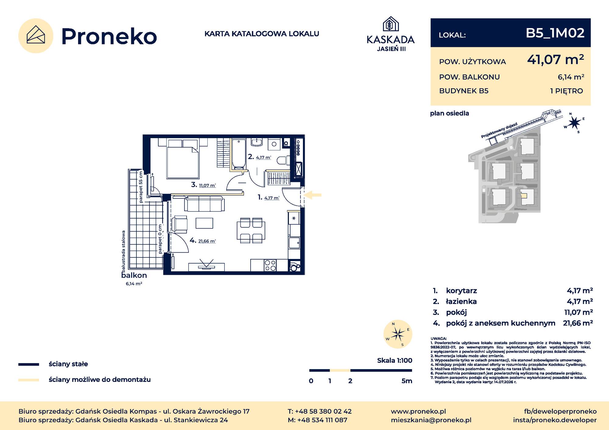 Osiedle Kompas – inwestycja Proneko - lokal B5_1M02