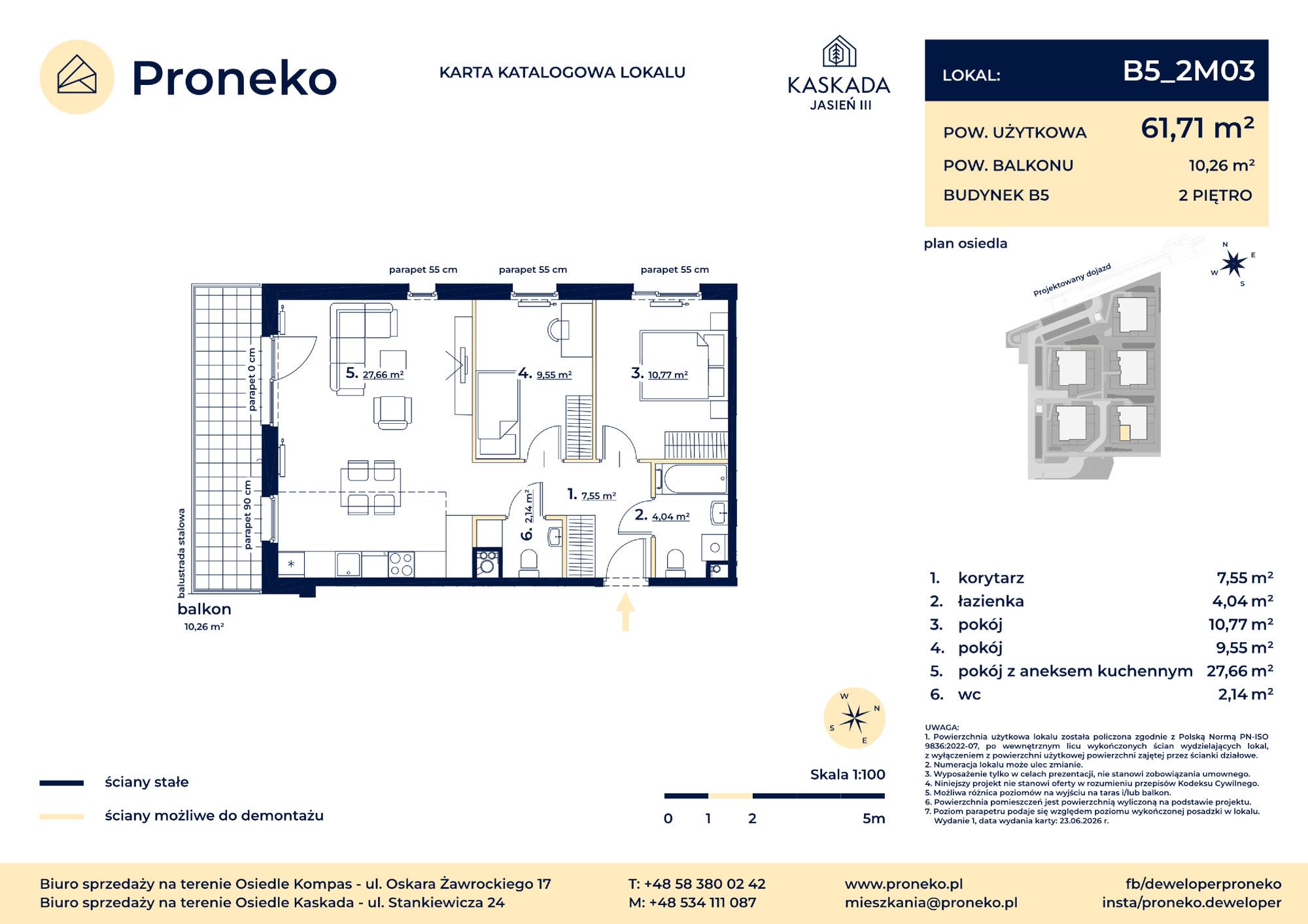 Osiedle Kompas – inwestycja Proneko - lokal B5_2M03